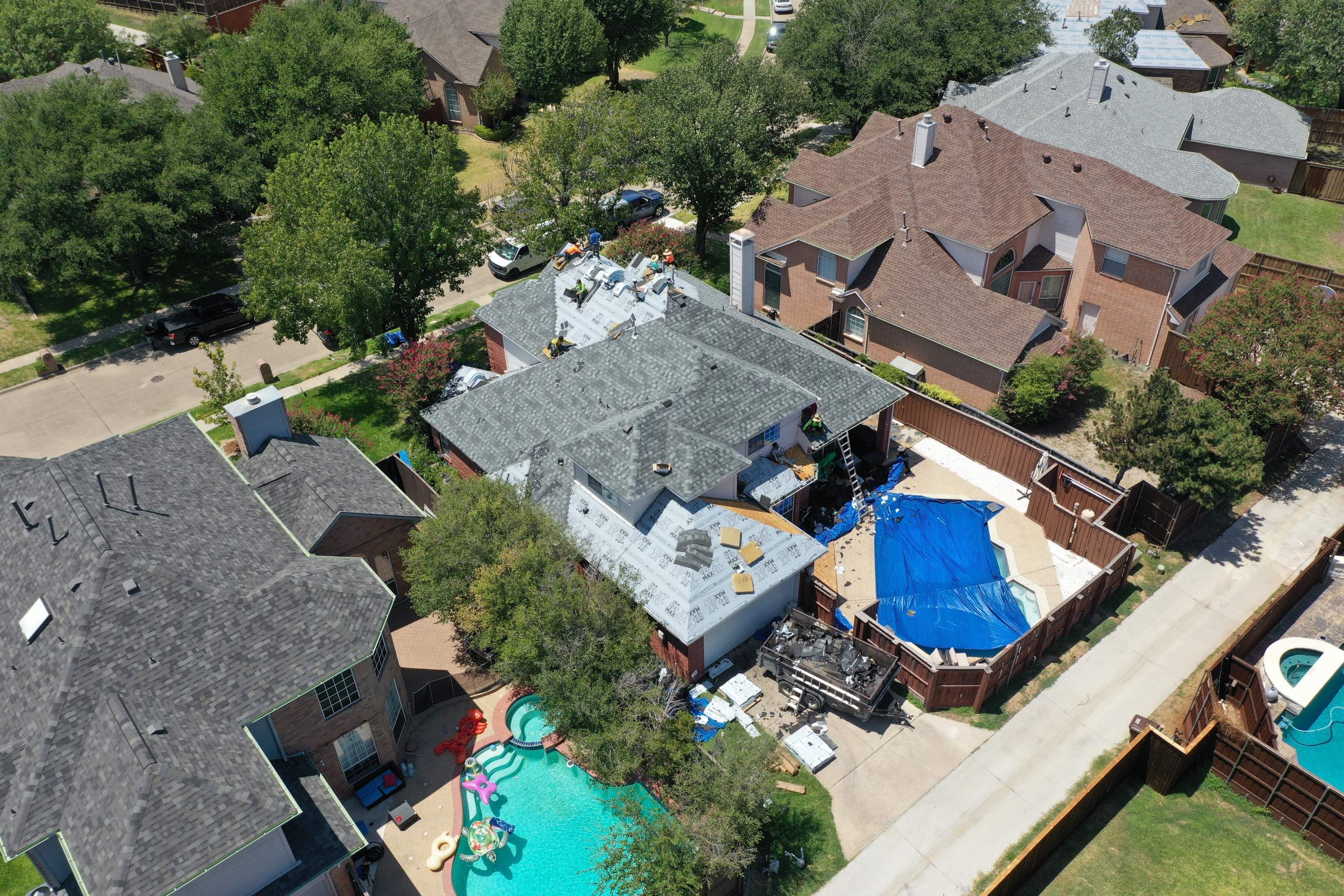 Residential Roofing Installation using IKO Dysnasty Class3 Summit Gray by Eminent Roofing & Auto Hail Repair