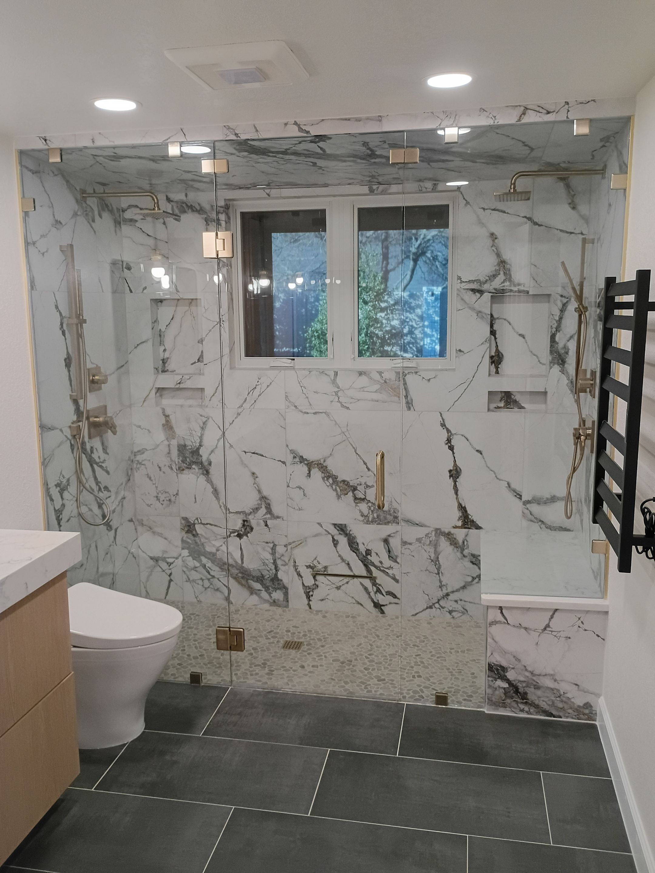 Boerne Master Bathroom Remodel with Custom Walk-In Shower by Legacy Bath and Kitchen 