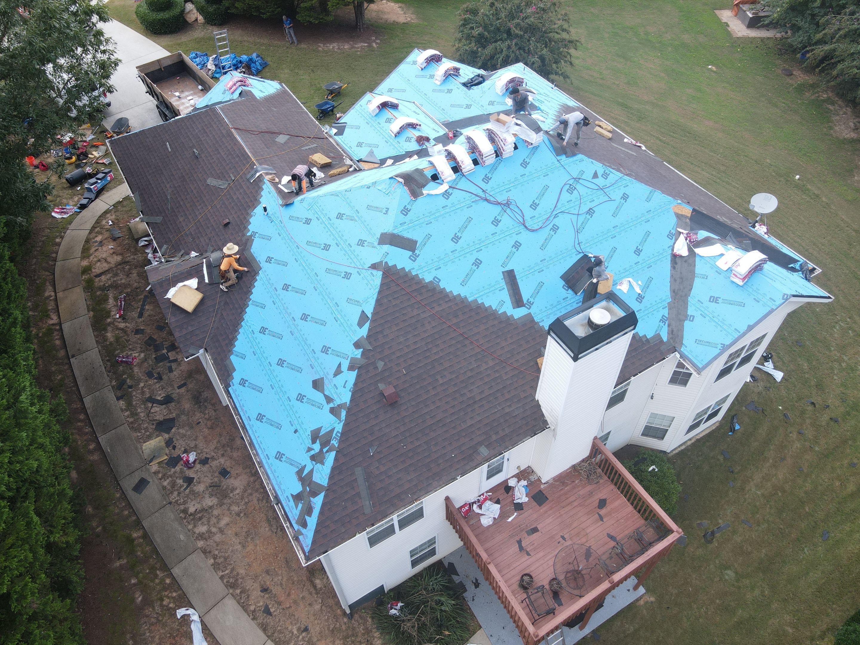 Residential Roofing Installation using GAF by Inspector Roofing and Restoration