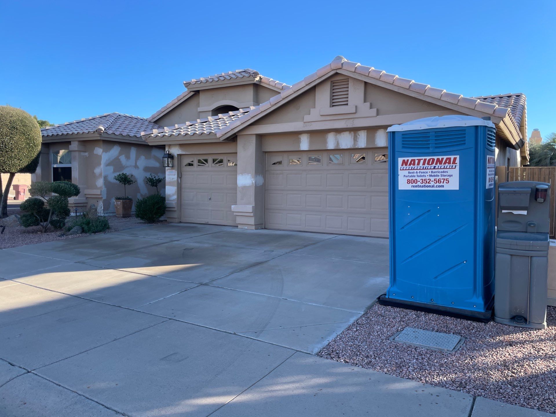 Gazzo - A Beautiful Home Exterior Transformation in Scottsdale, AZ with C&M Primer and Sherwin Williams Paints by Double G Painting Contractors, LLC