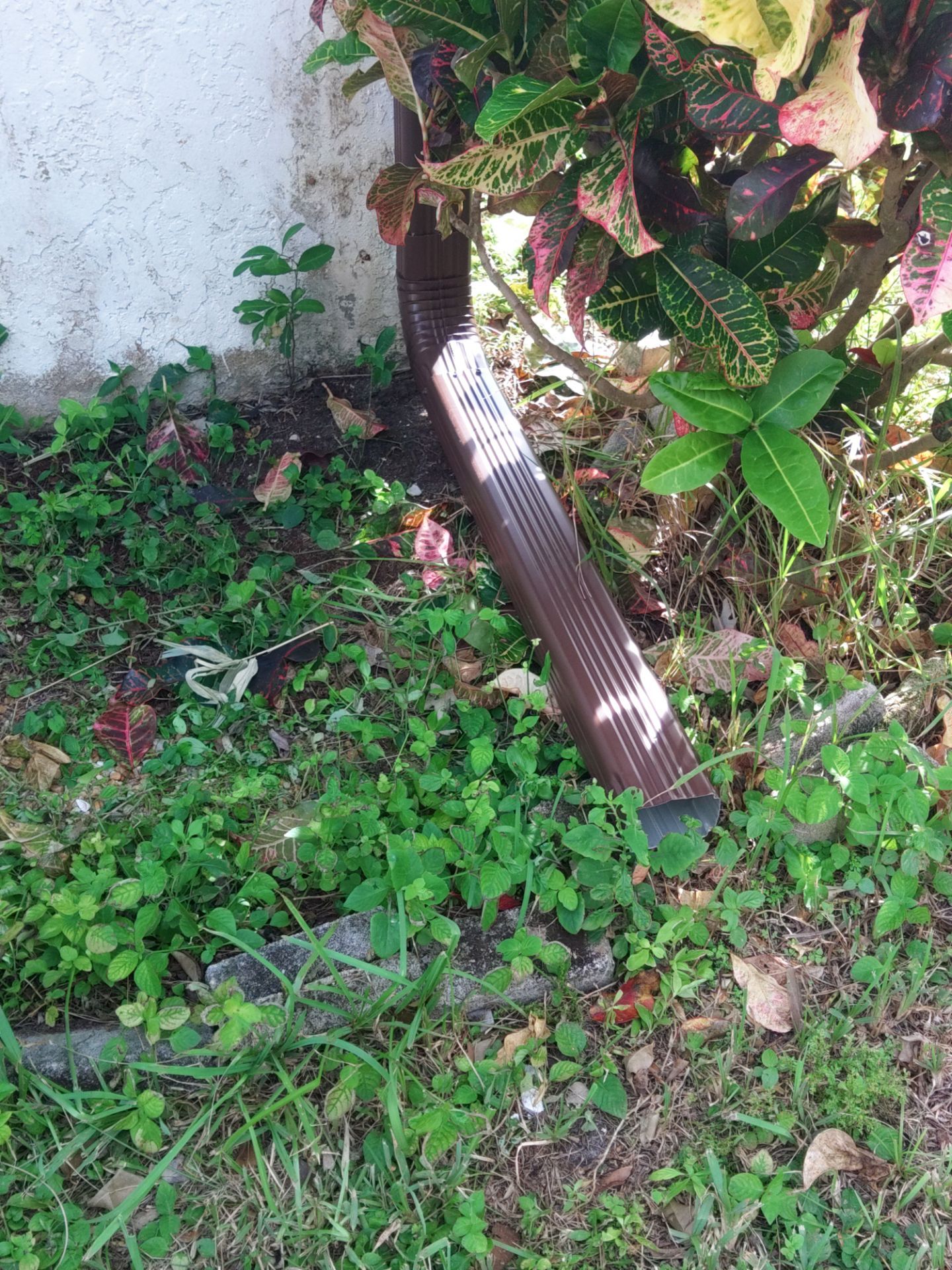 Brown Gutters in Cape Coral FL by Gutter Professors