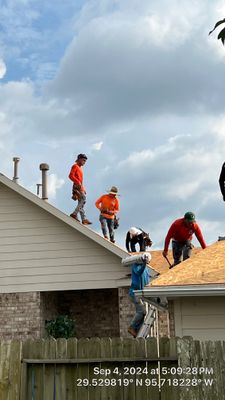 Residential Roofing Installation using Owen's Corning Duration (Lifetime) Shingles