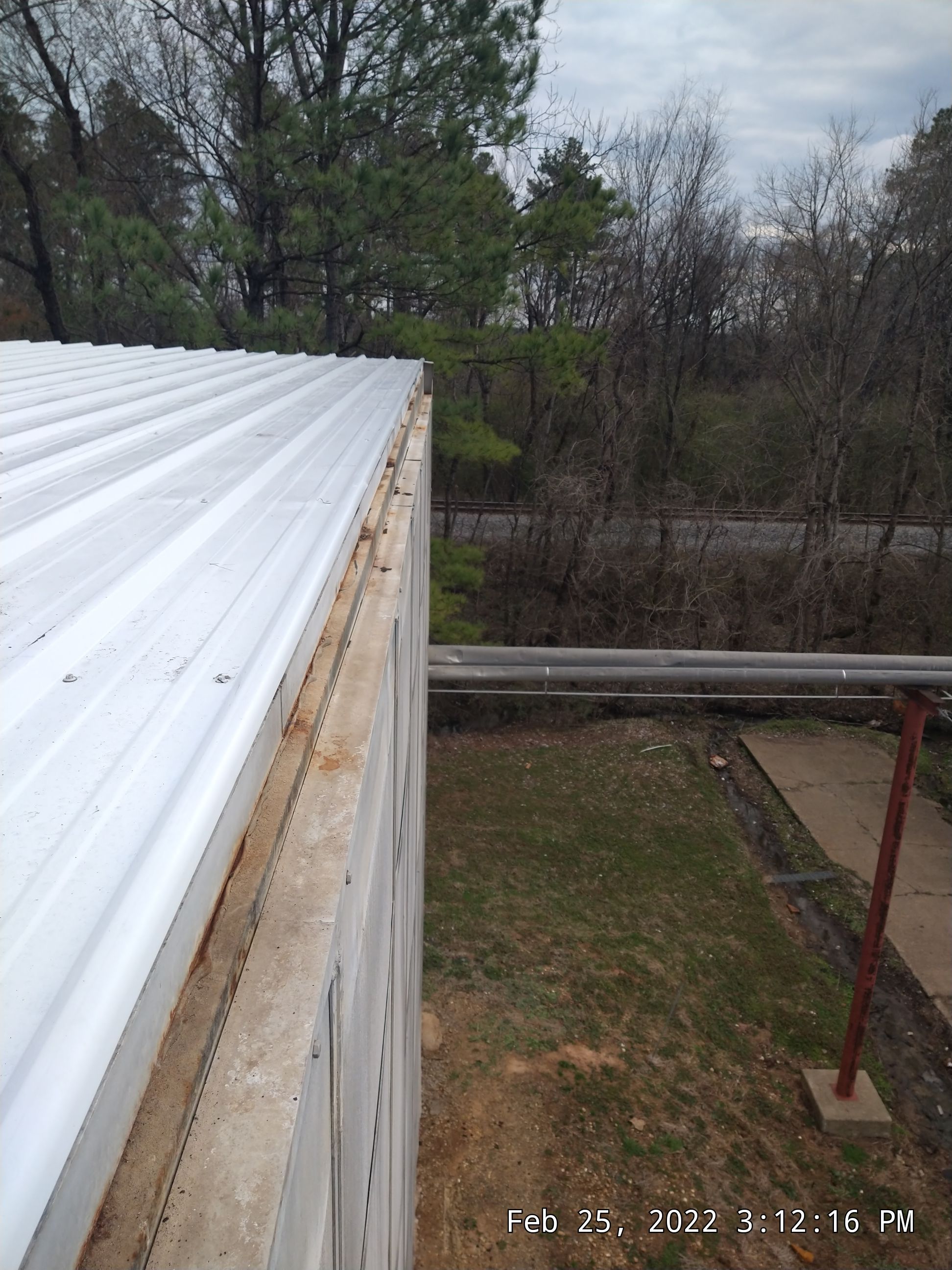 Commercial Roofing Installation using Aluminum Roofing panels by Hostetler Roofing