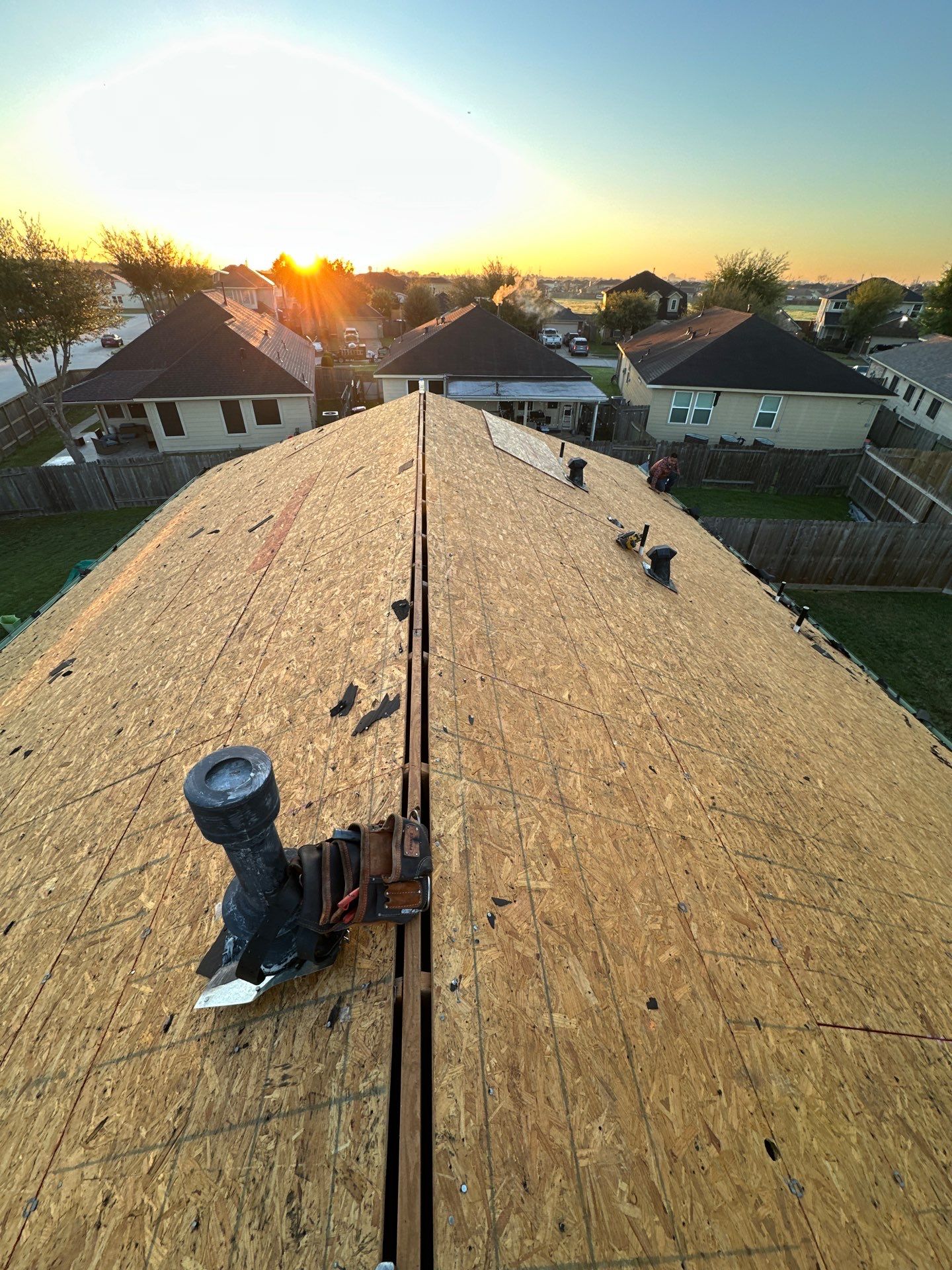 Project in Houston by Motion Roofing