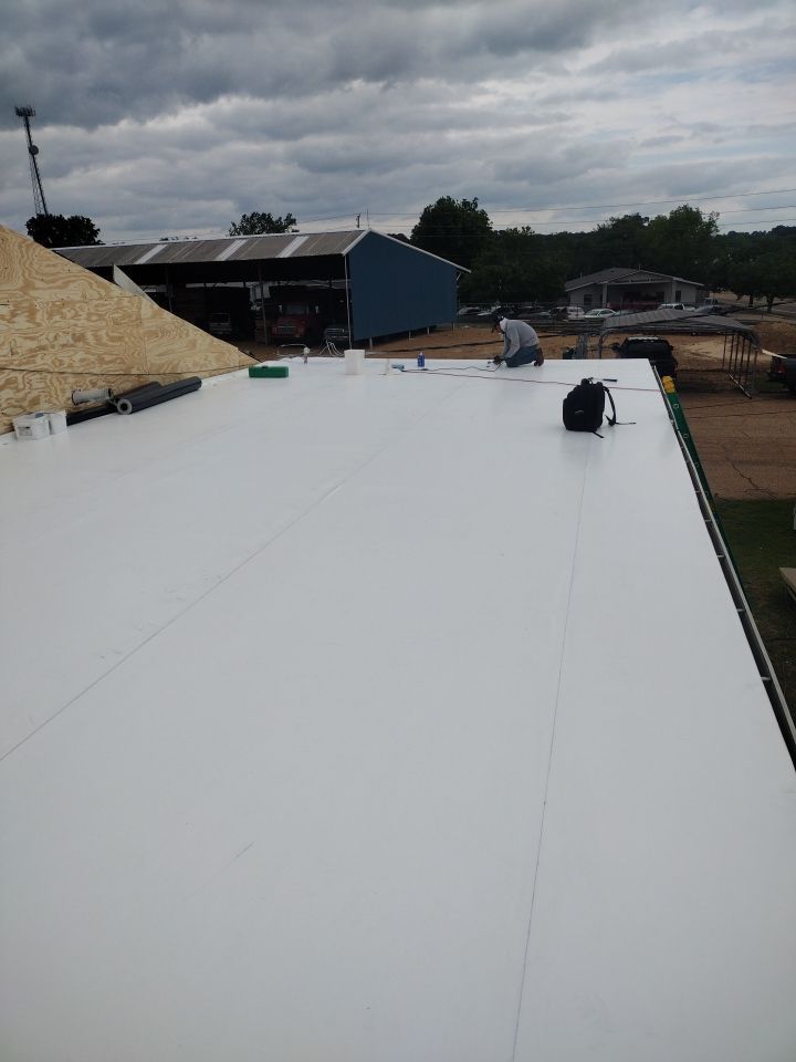 Office Building in Magnolia by Hostetler Roofing