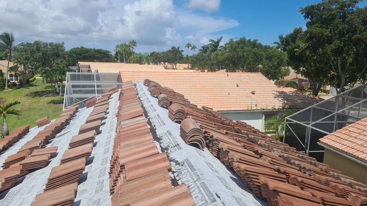 Residential Roofing Installation using Eagle Roofing Tile by BLUES BROTHERS ROOFING