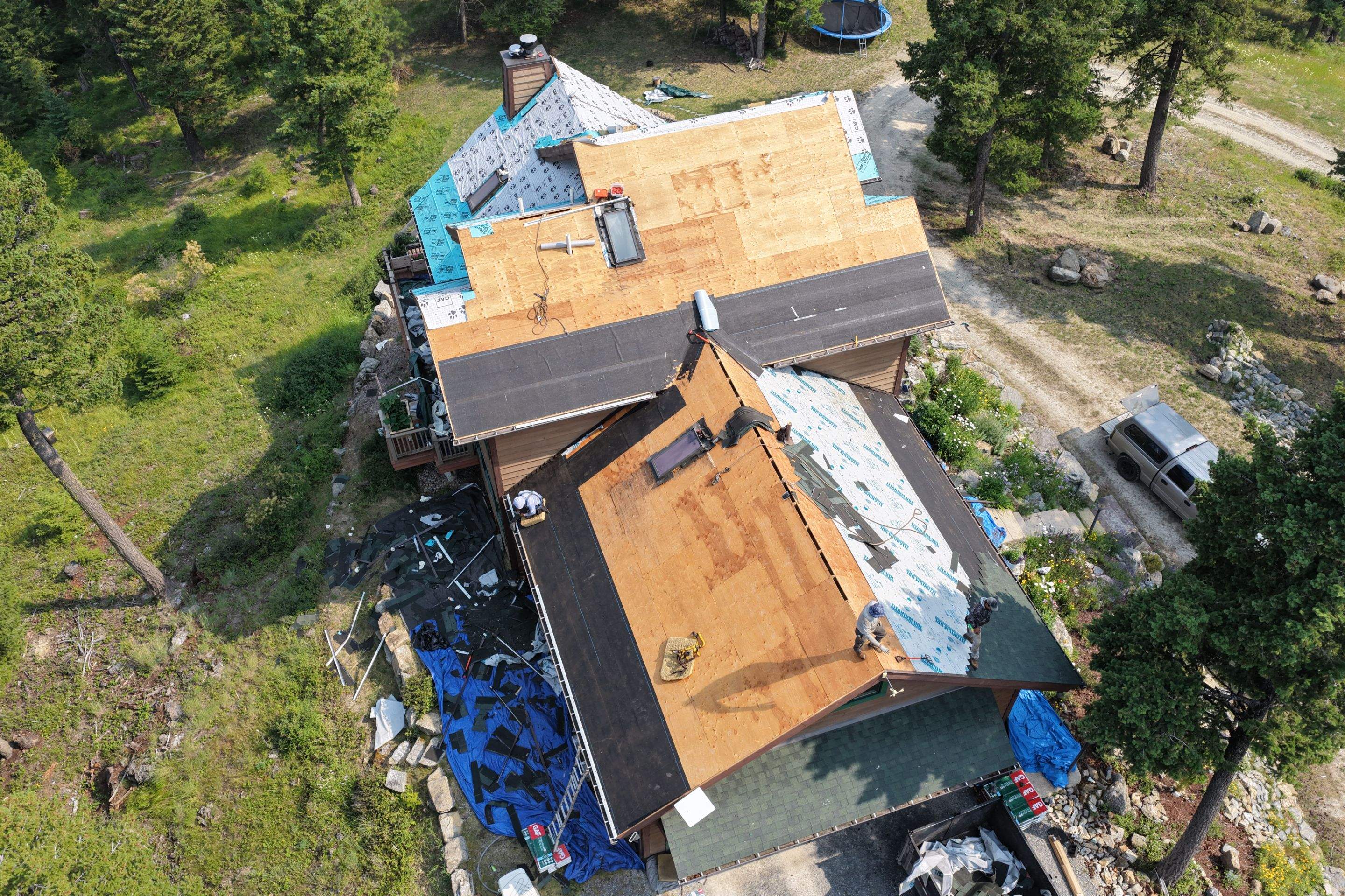 Roof Replacement - GAF Timberline UHDZ - Barkwood  by Montana Roofing Solutions