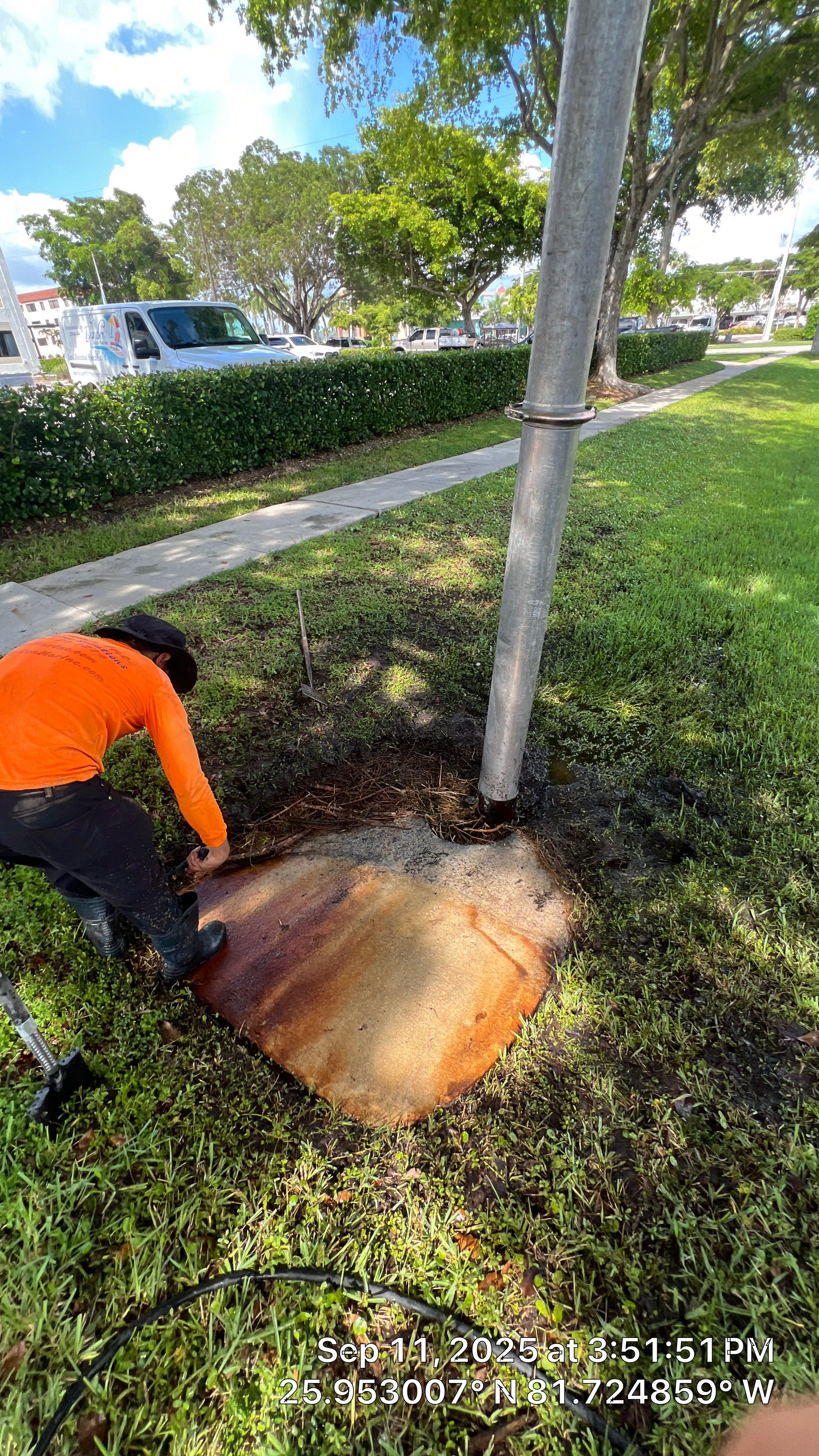 Culvert Cleaning at Bank of America on Marco by Don Mar, Inc. Storm Water Solutions