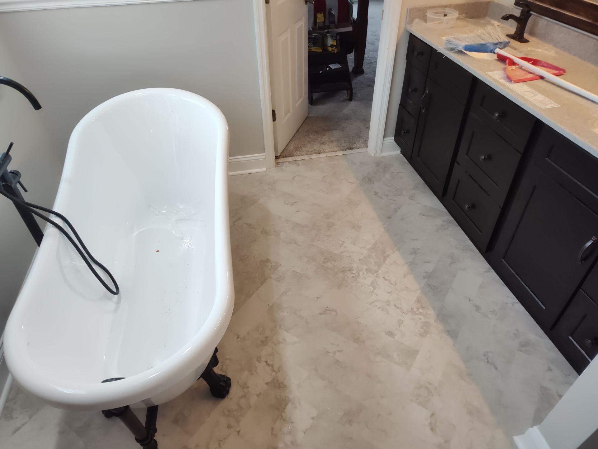 Bathroom repair and remodel by Cornerstone Home Builders, LLC