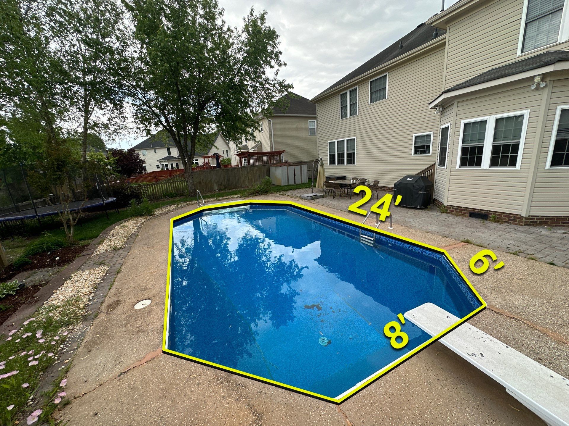 Project in Virginia Beach by Sam The Concrete Man Virginia Beach