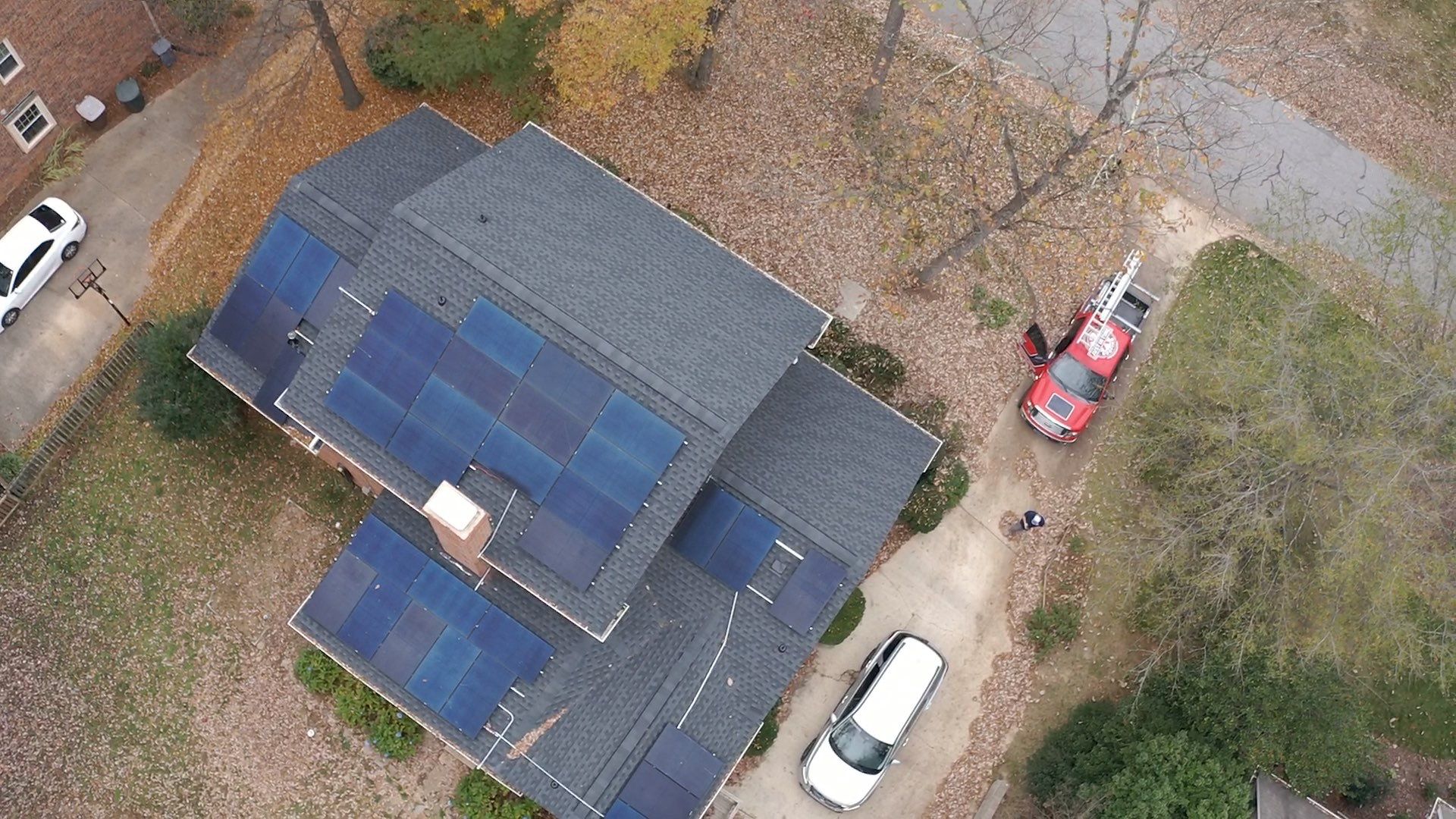 New Roof with Solar Panels by Just In Time Roofing and Restoration