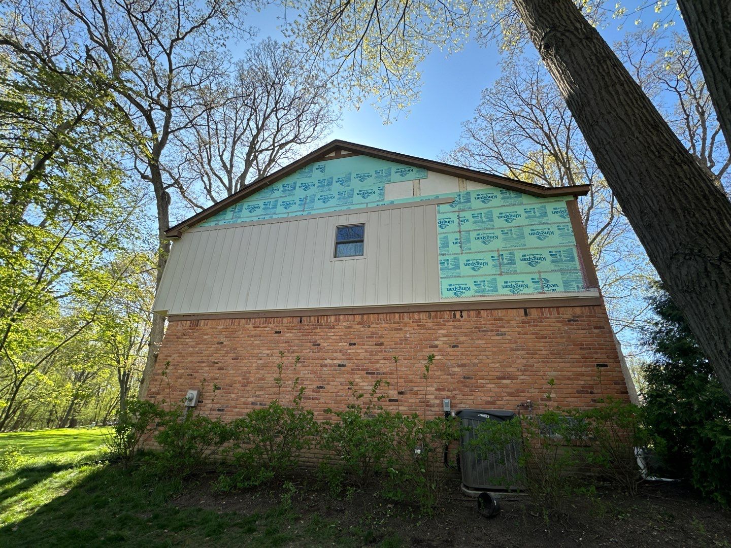 Siding Installation using Alside Monterey Sand by 180 Contractors