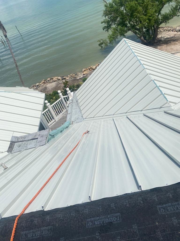 Sanibel Island Standing Seam Roof Replacement by Four Peaks Roofing