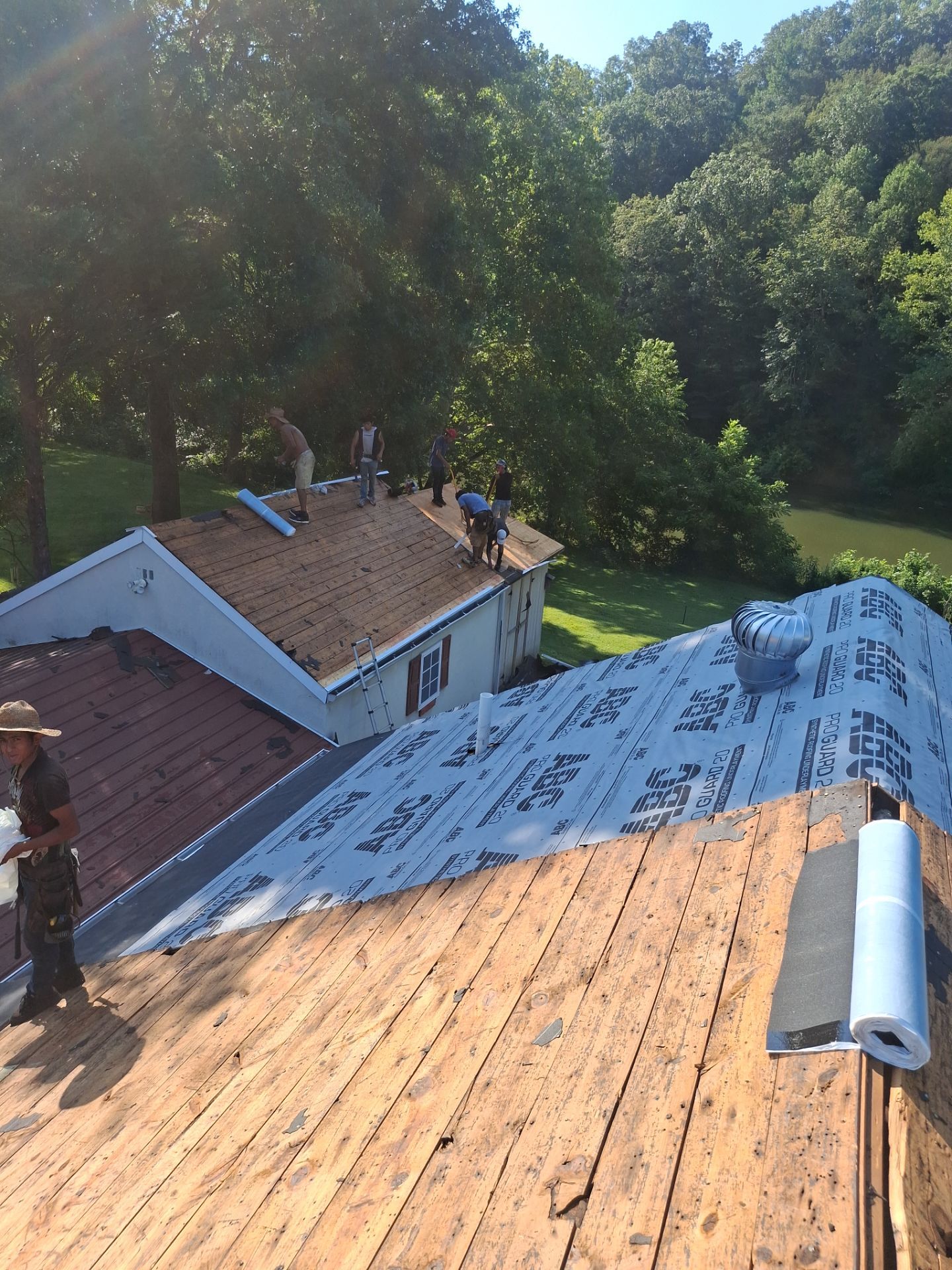 Residential Roofing Installation using GAF Timberline HDZ Weatherer Wood by Rainstoppers Roofing