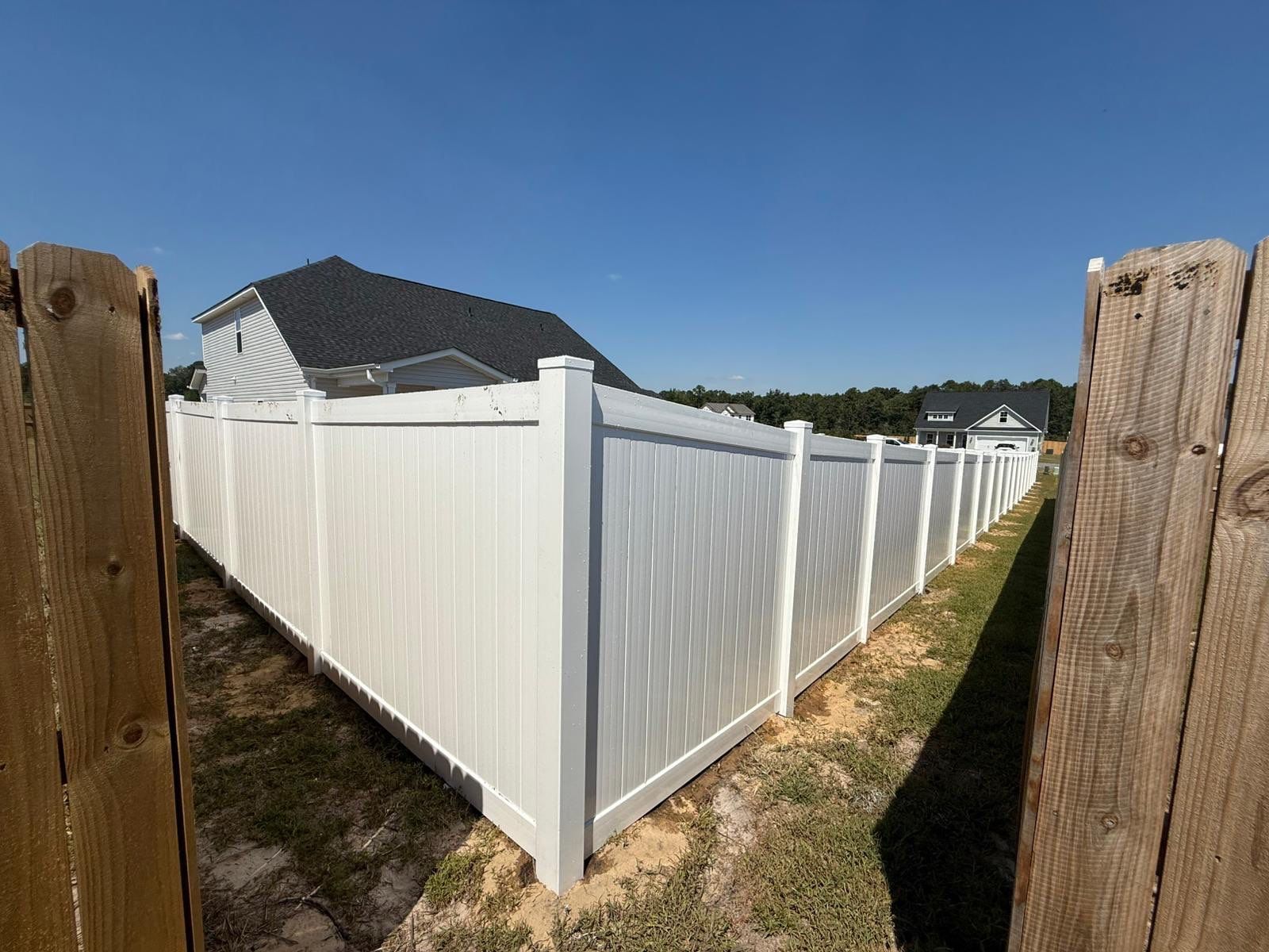 Hamilton Vinyl Privacy Project in Linden by Superior Fence and Rail