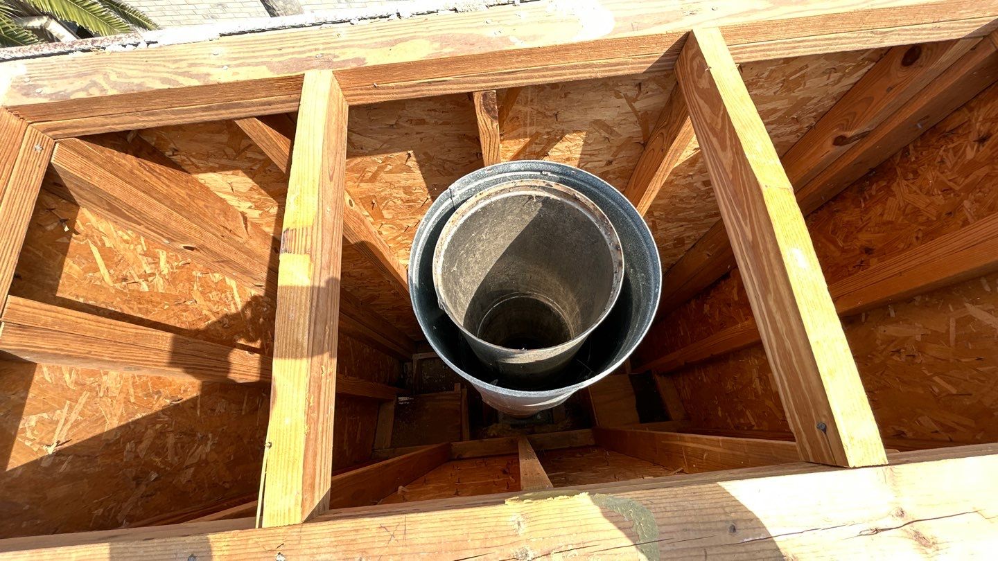 Residential Roofing Repair using Galvanized Chimney Cap & Chase by Lighthouse Roofing