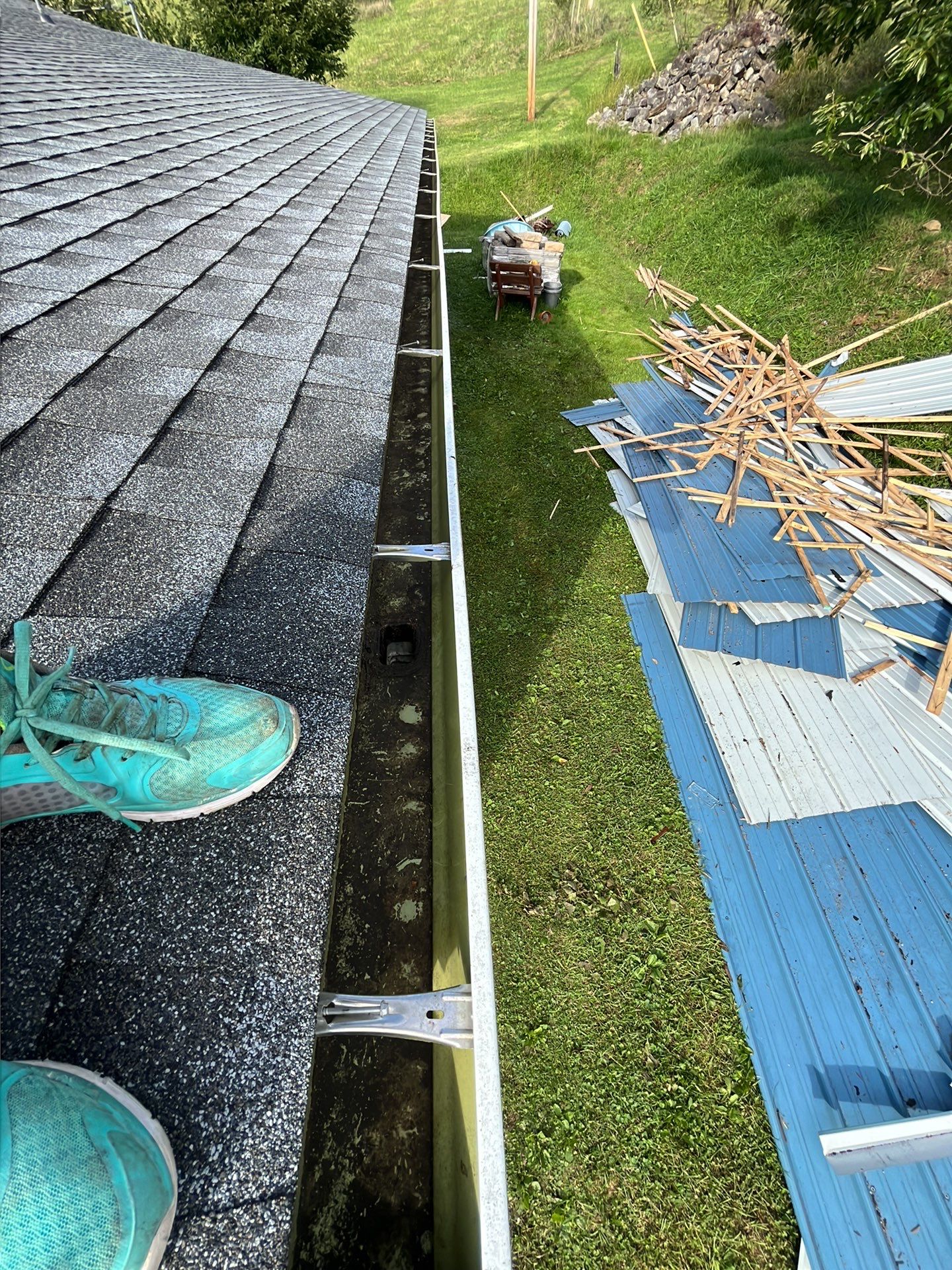 Residential Roofing Installation using GAF Timberline HDZ, Pewter Gray by Rainstoppers Roofing
