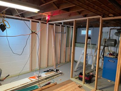 Basement Remodel using Wood