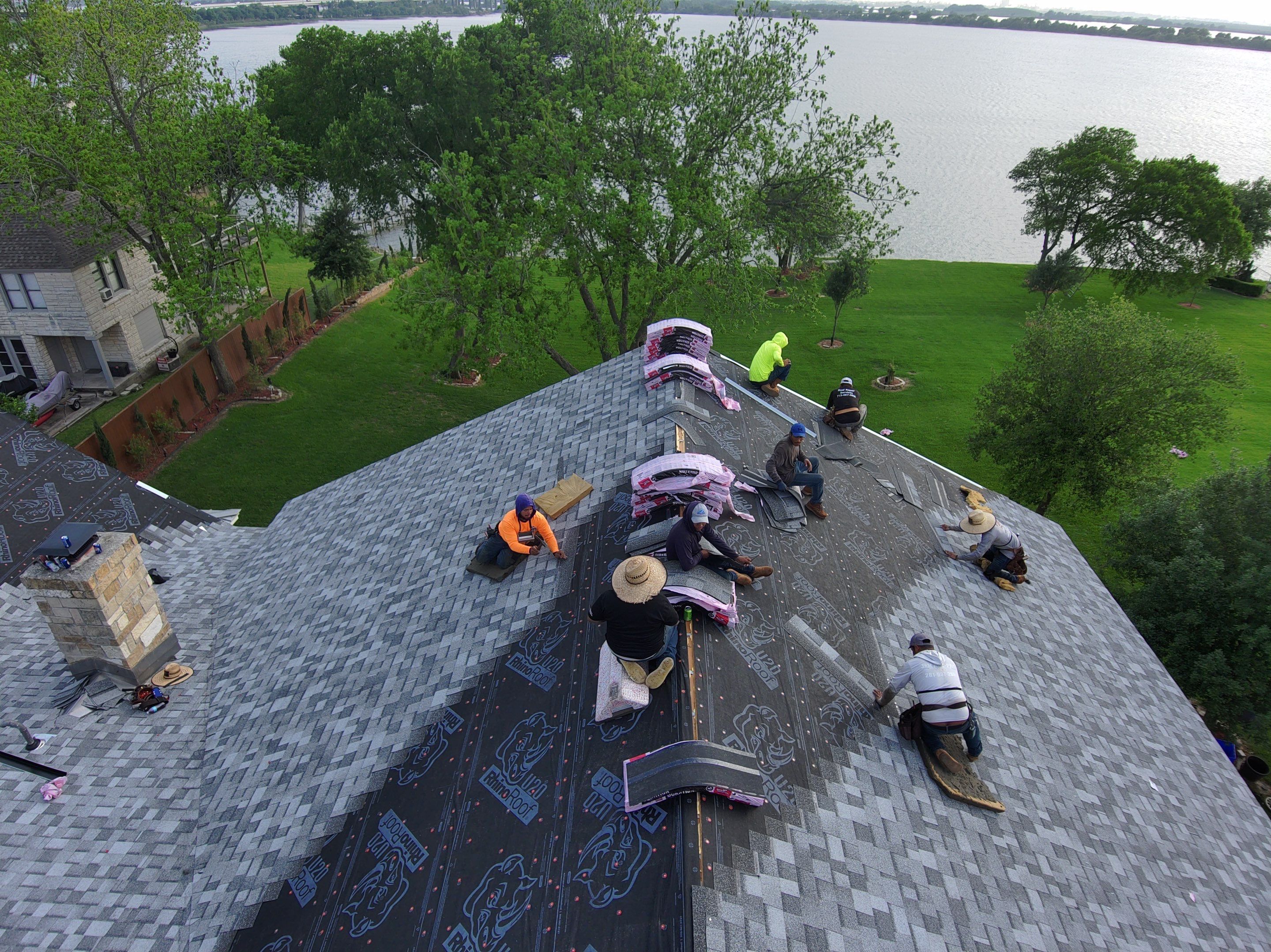 Residential Roofing Installation using Owen's Corning Duration (Lifetime) Shingles by Roof Repair Company