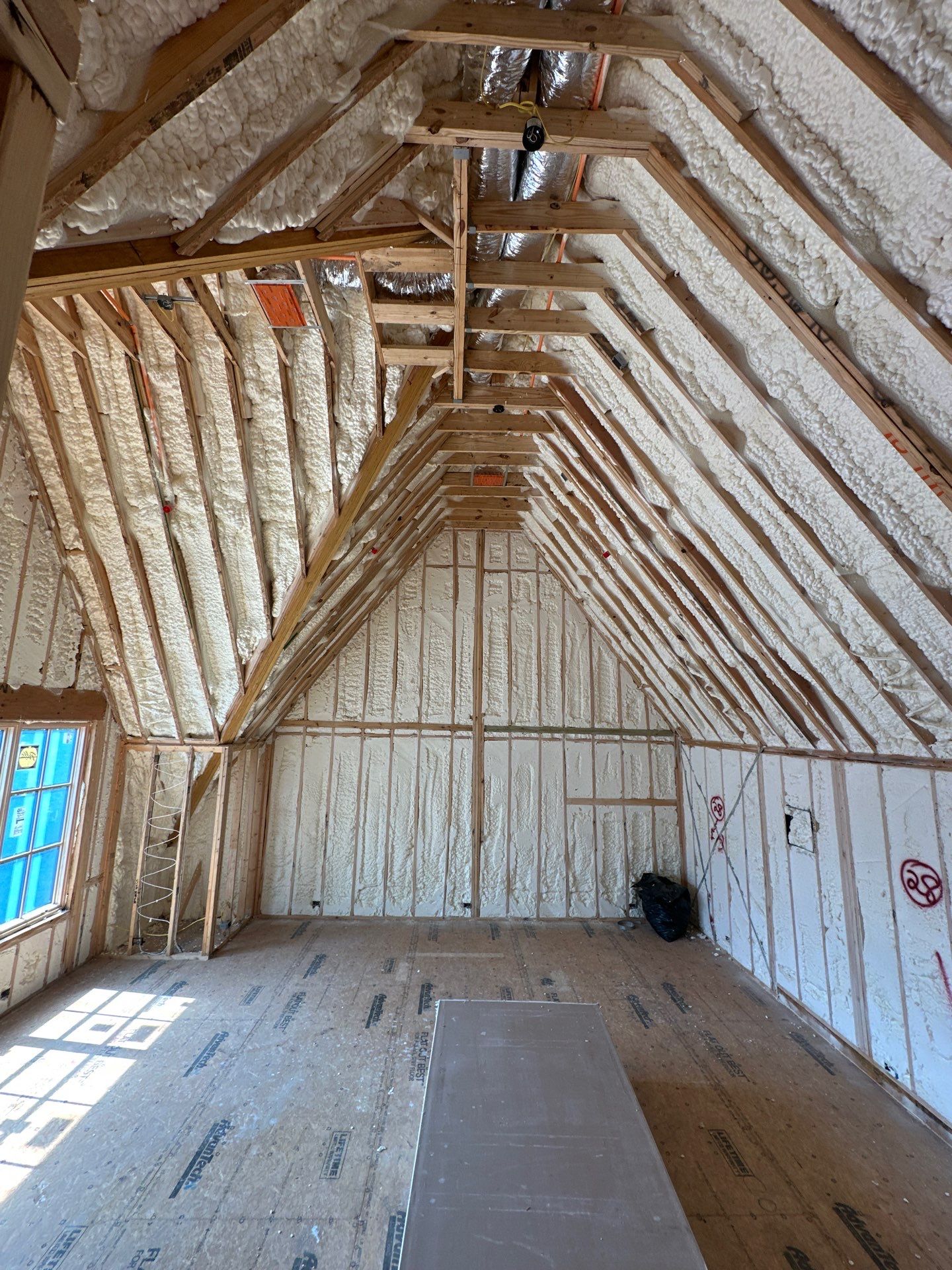 Full encapsulation open cell foam Dallas TX by Apex Insulation Solutions