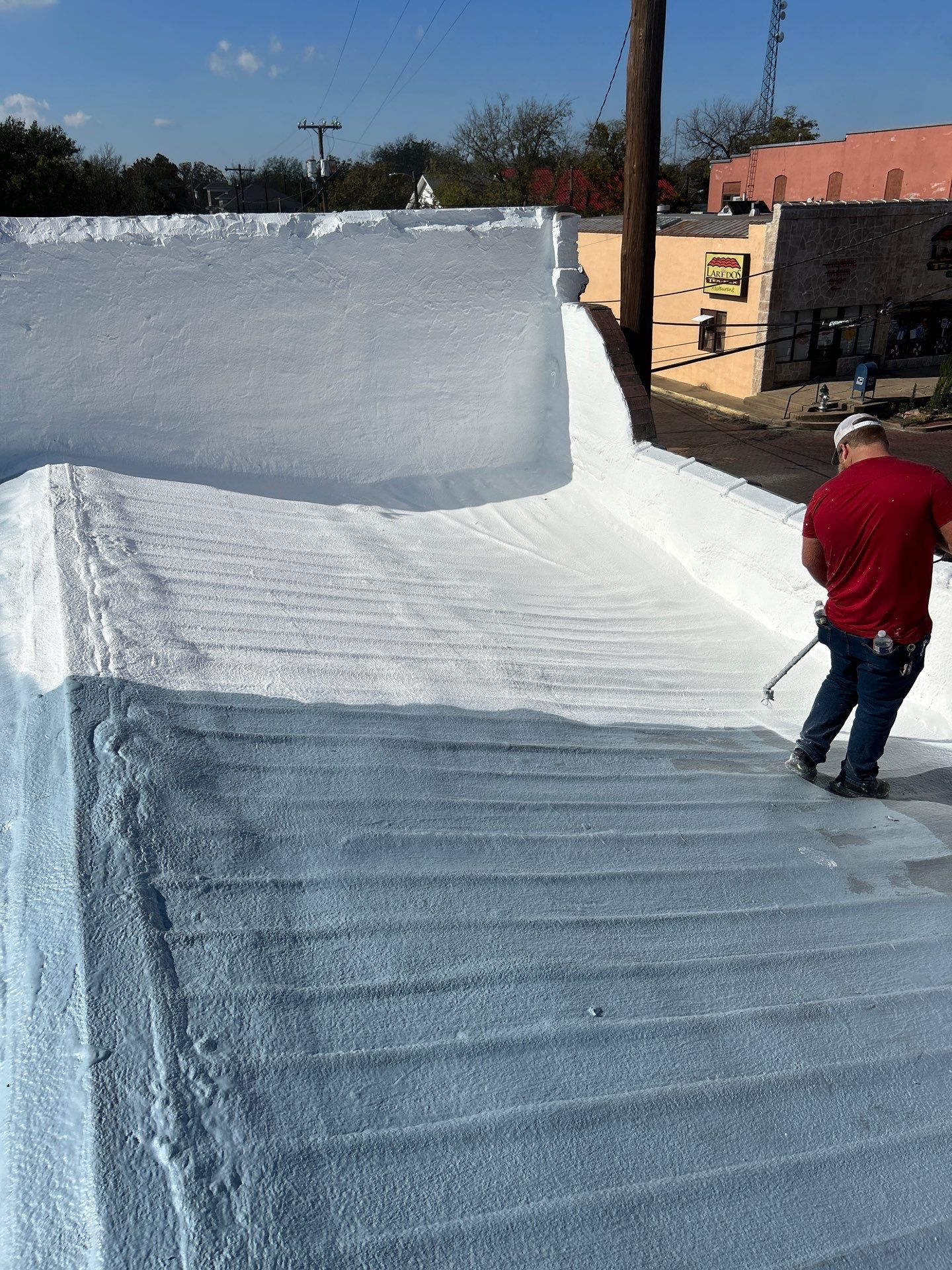 Spray Foam Metal Roof Restoration – Commerce, TX by All Star Roofing LLC