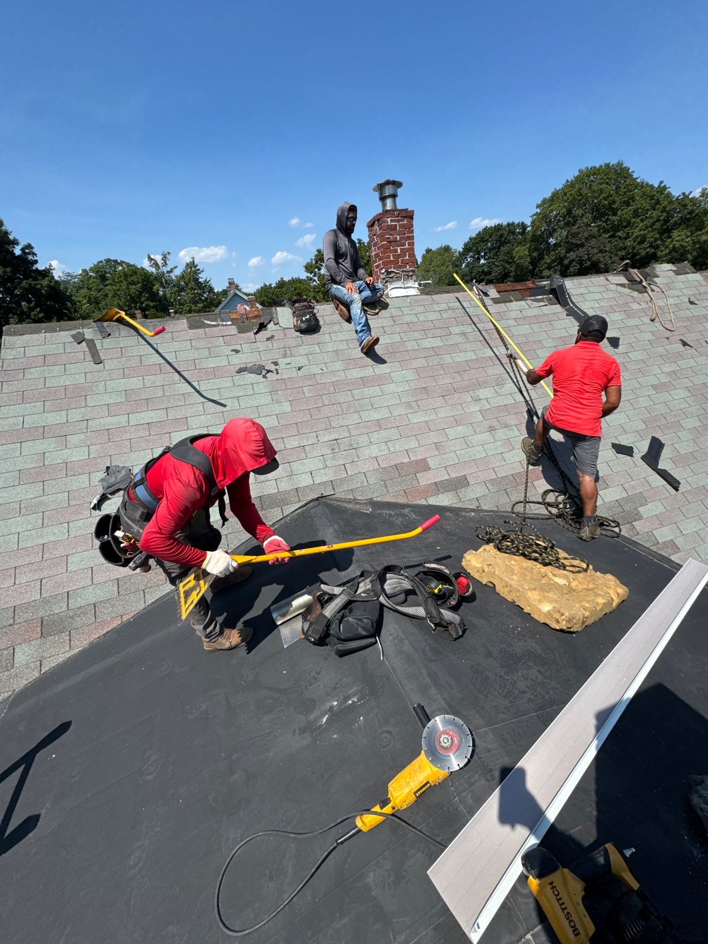 Full Roof Replacement + Custom Gutter Install | Onyx Black Finish by Mighty Dog Roofing of Greater Middlesex County