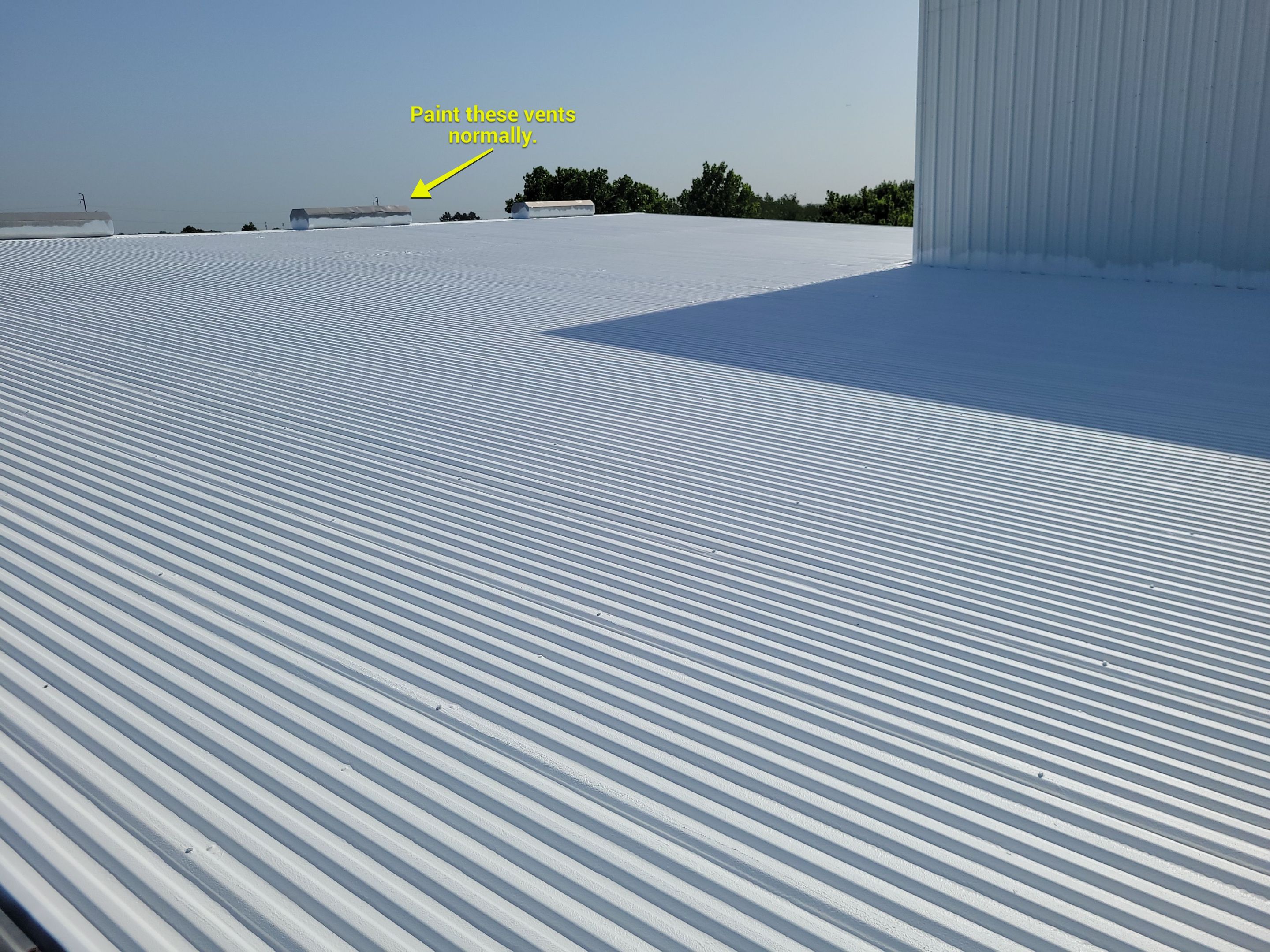 Commercial Metal Restoration System using Aldocoat Coatings by Hostetler Roofing