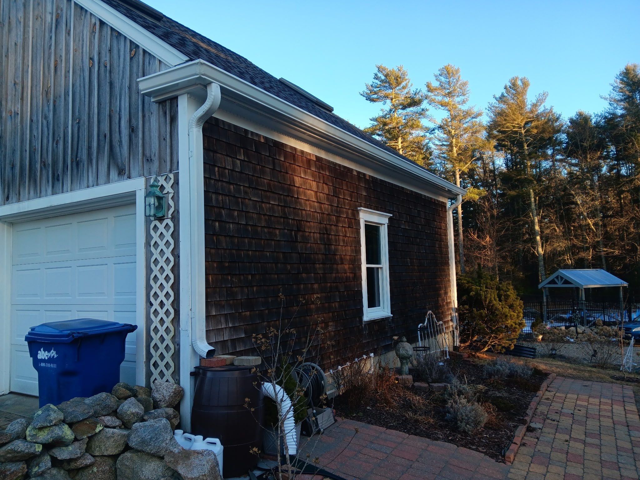 Gutter Installation using 6" K-Style Aluminum Gutter in Rochester, MA by Gutter Pro Enterprises