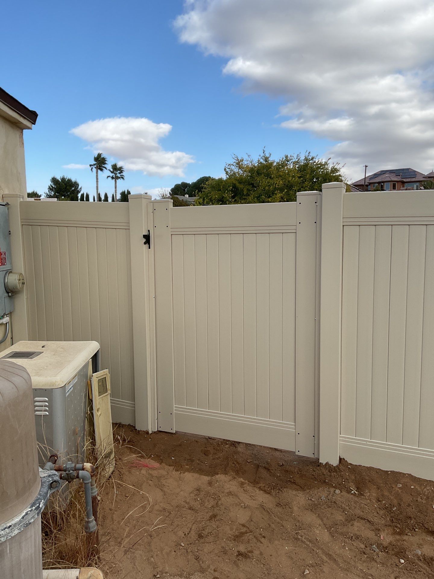 Fence Installation using Vinyl by Fence Guys Inc. 