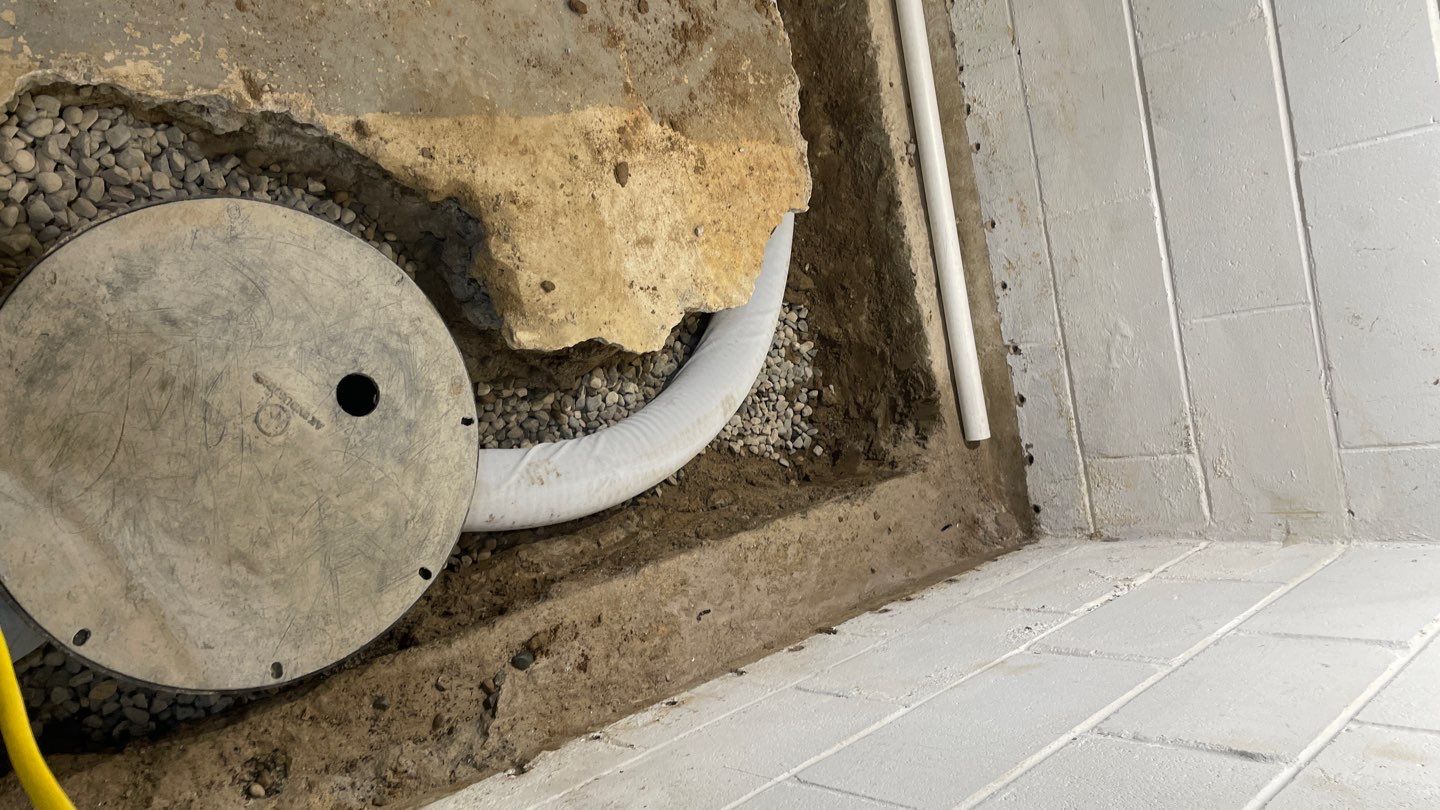 Interior Drain Tile Installation in Columbia Heights, MN by Waterproofing Northeast