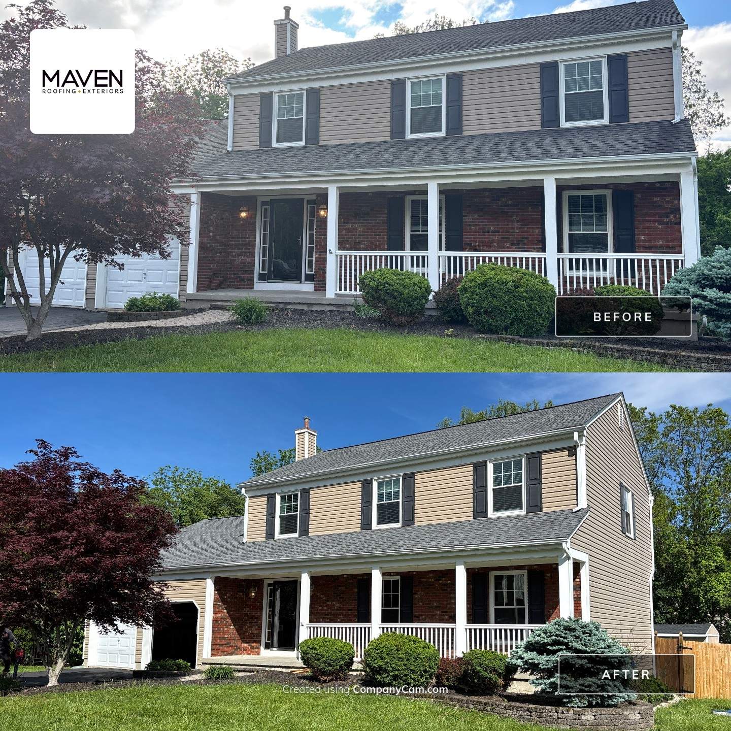 Comprehensive Exterior Restoration – GAF HDZ & Performance Upgrades by Maven Roofing & Exteriors LLC