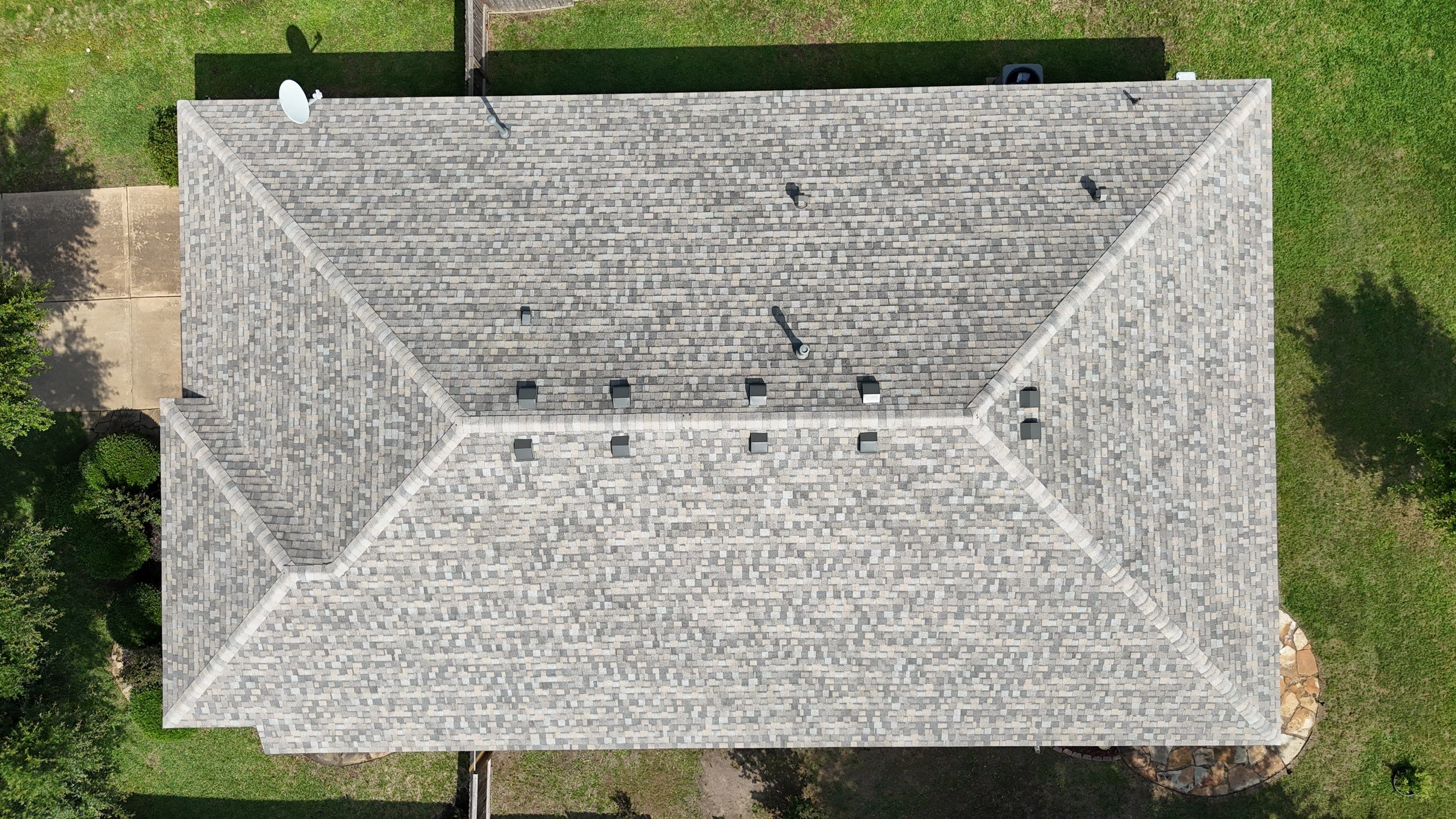 Residential Roofing & Gutter Installation using IKO Dynasty by Core Four Roofing