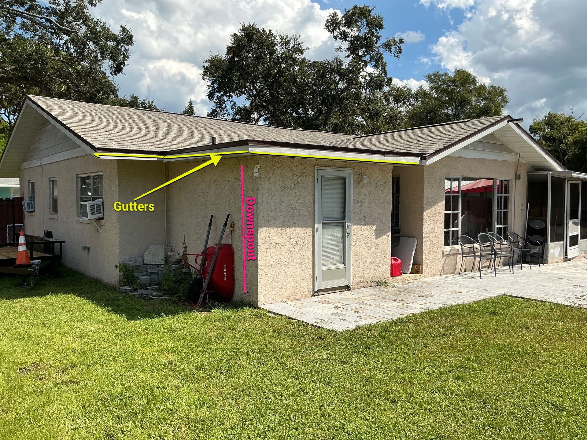 K-Style Aluminum Gutters Installed in Bradenton FL by Gutter Professors