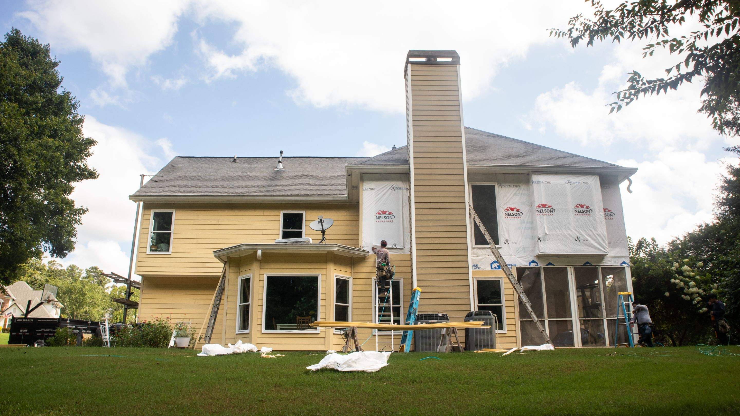 Full Siding Replacement and Exterior Painting in Alpharetta, GA by Nelson Exteriors 