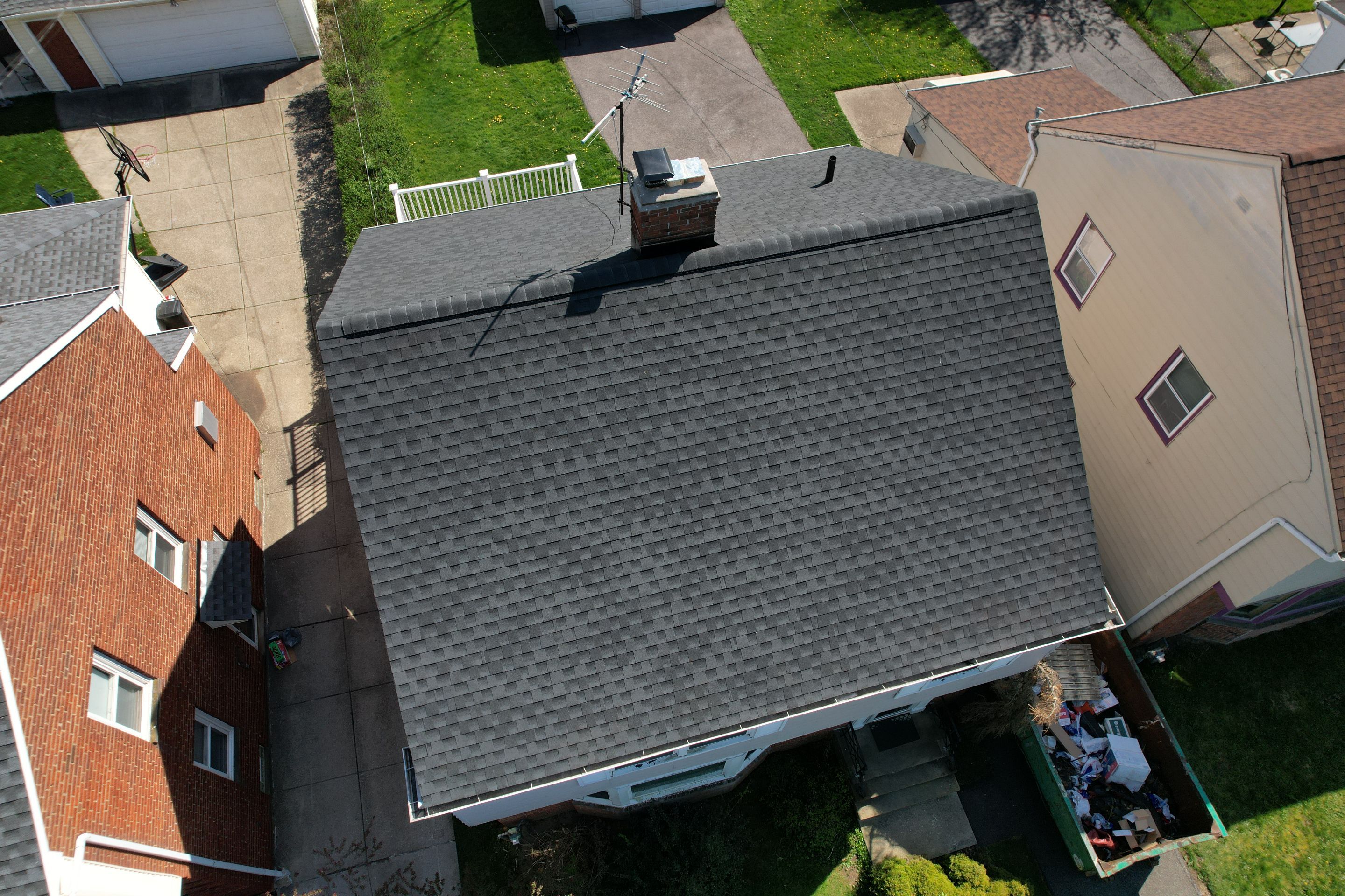 Residential Roof Replacement using GAF Timberline HDZ Charcoal by Atlas Roofing & Restoration