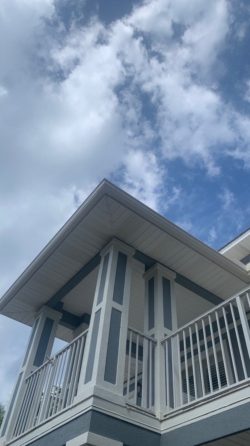 Seamless Gutter Installation Using Linen Colored K-Style Gutters by Gutter Professors
