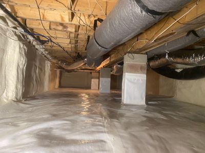 Crawlspace repair using cleanspace