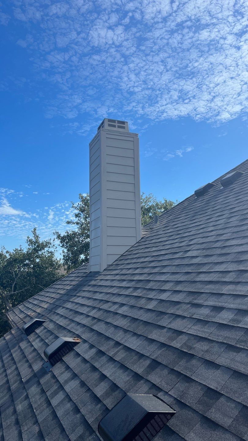 Residential Roofing Installation using Certainteed Landmark Moire Black by Galvan Roofing and Construction