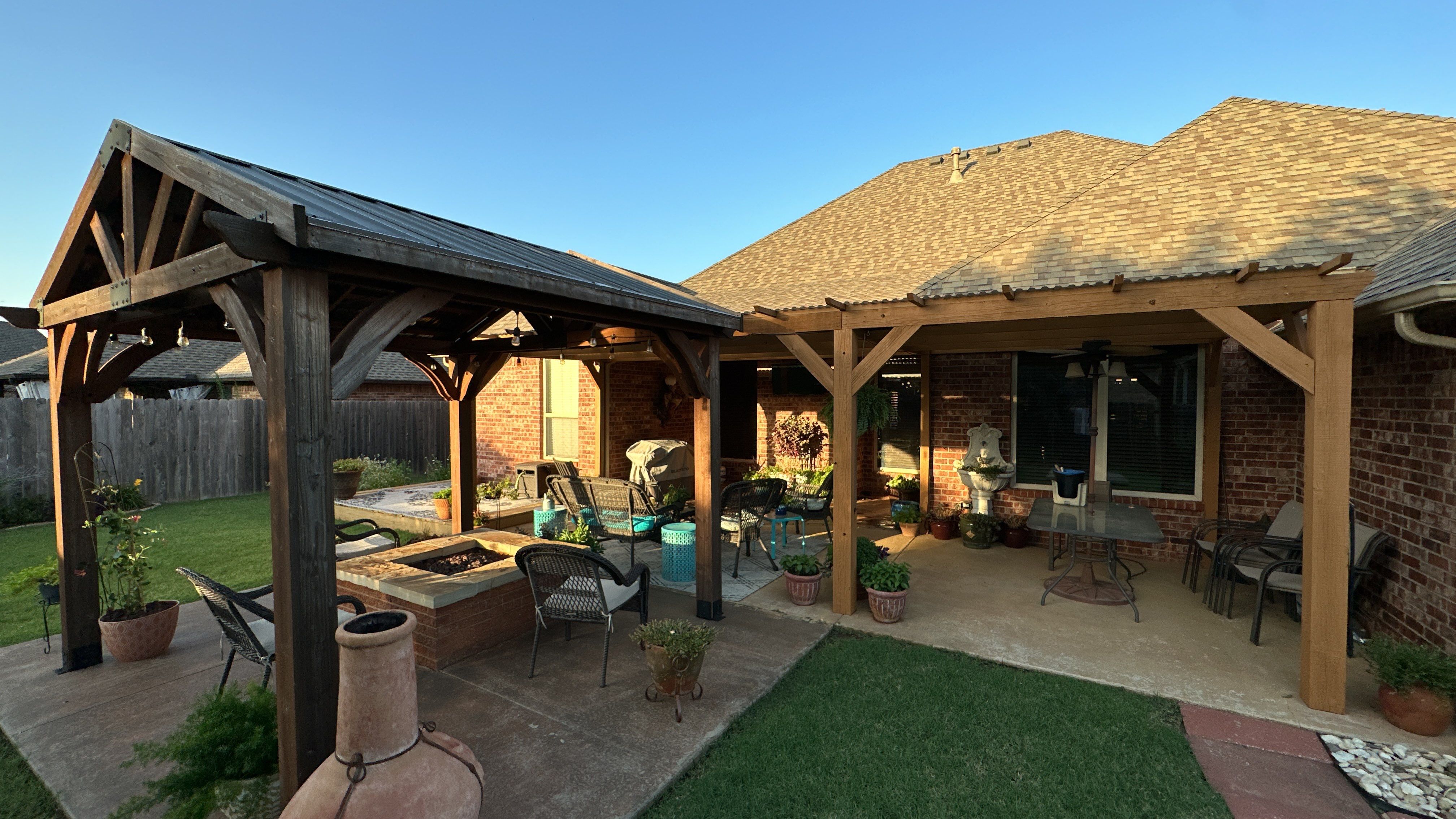 Reroof using GAF HDZ - Weathered Wood by Castillo Roofing