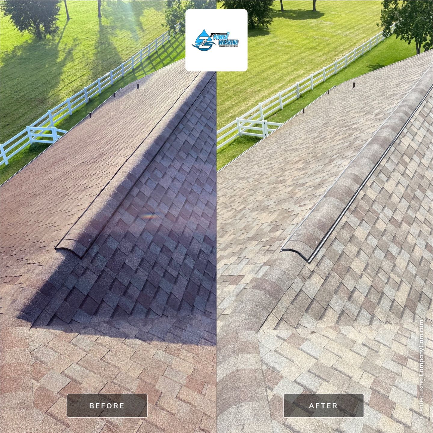Complete Roof Cleaning and Exterior House Wash in Friendswood by Zeal Power Washing