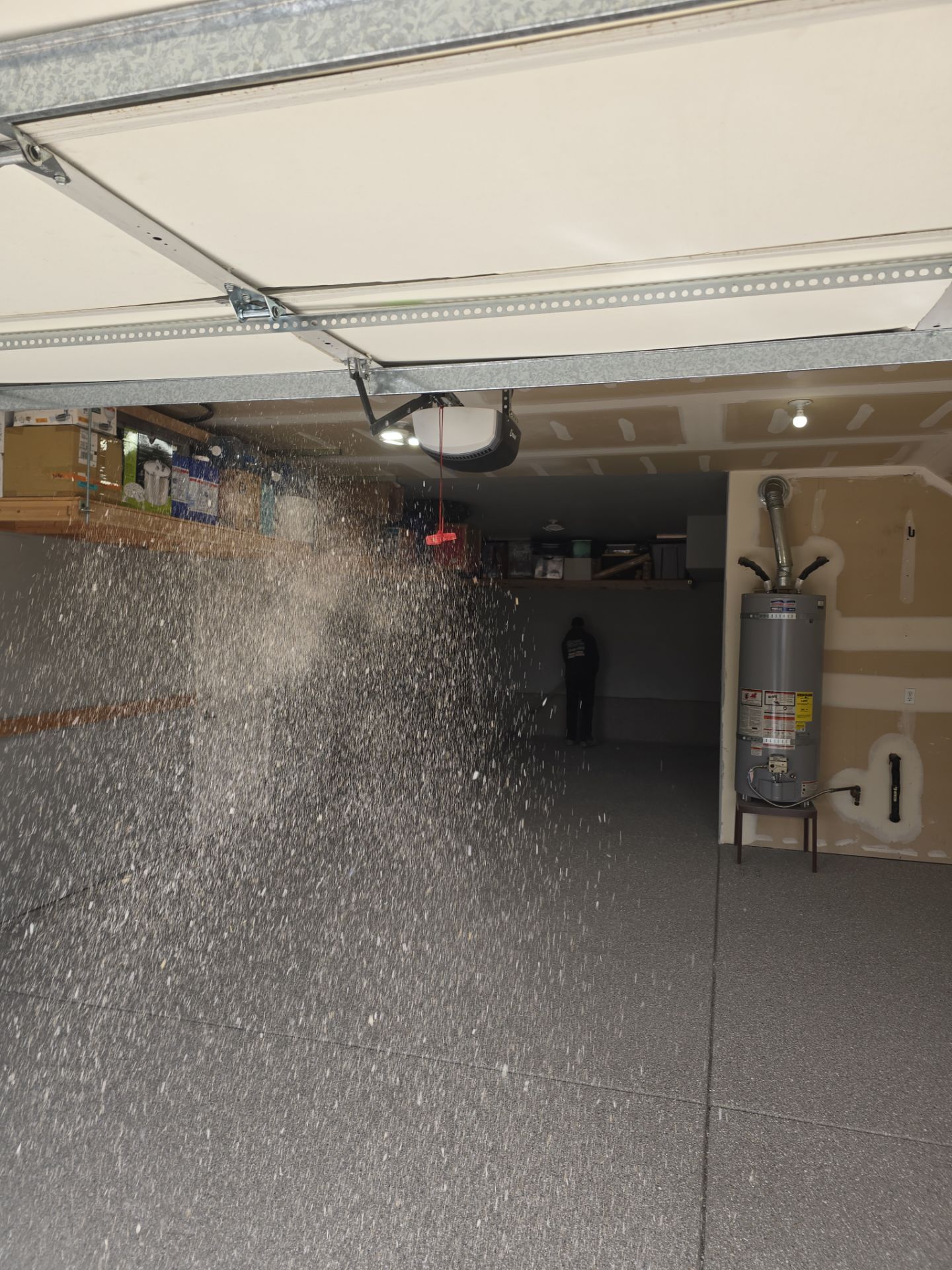 Richland Garage Floor Coating With Travertine Hybrid Polyurea Finish by Croc Coatings, LLC