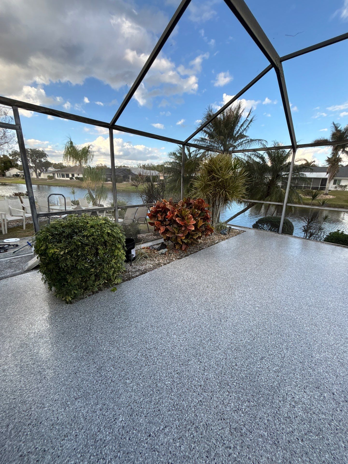 Complete Property Transformation: Pool Deck, Driveway & Garage by Performance Floors & Coating