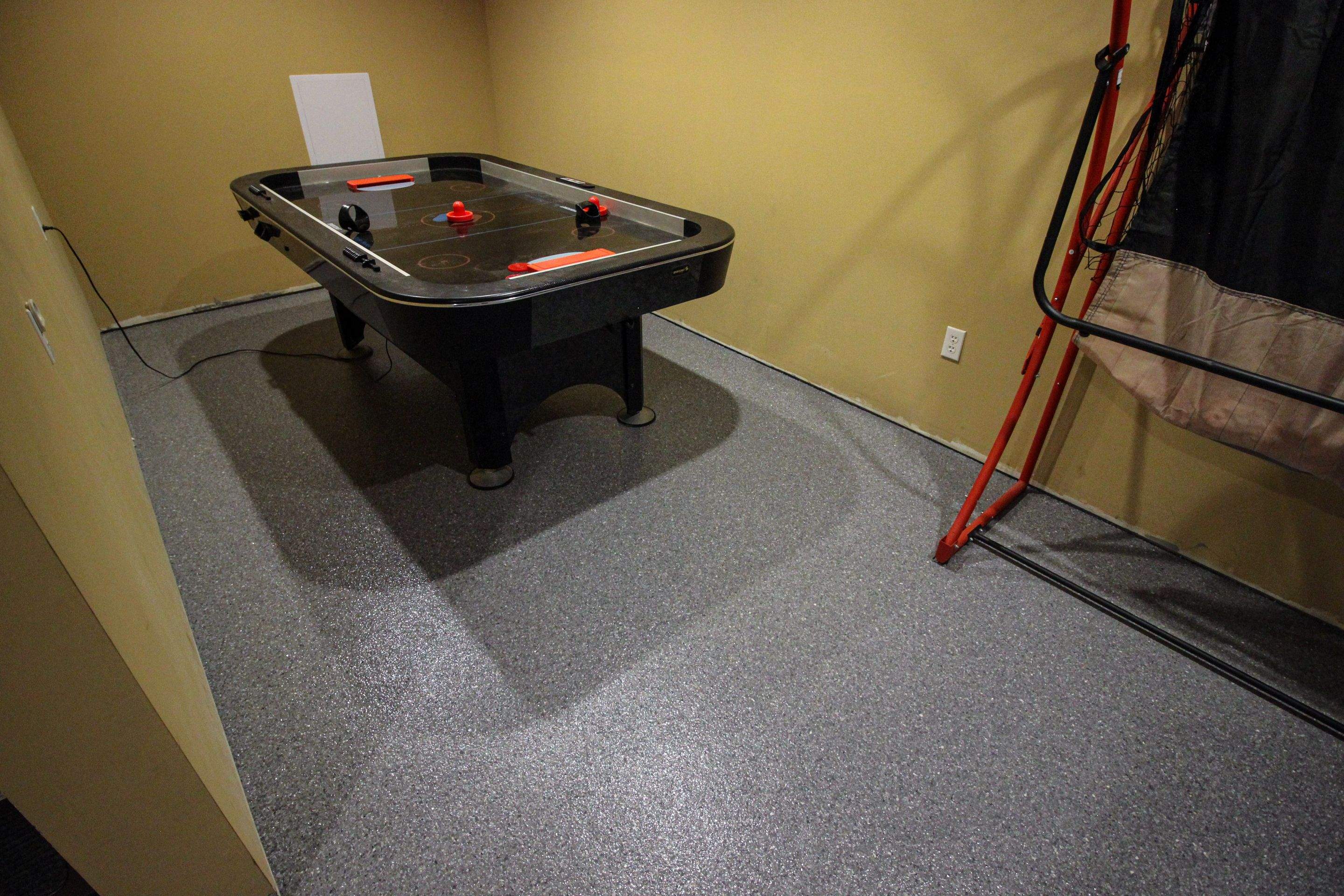 Basement Floor using Granite by Your1DayFloor.com