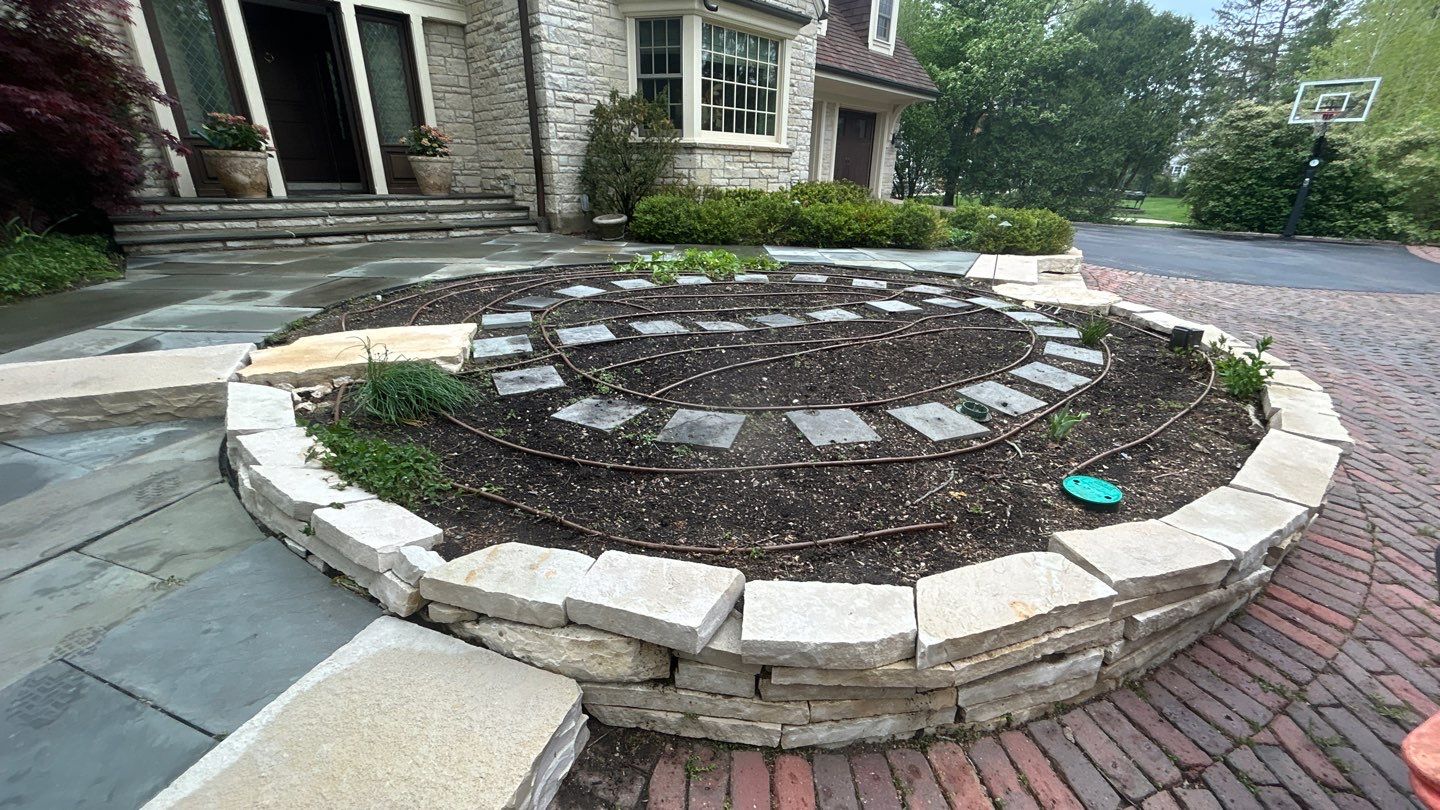 Winnetka, IL bluestone patio cleaning by Northern Power Washing LLC.