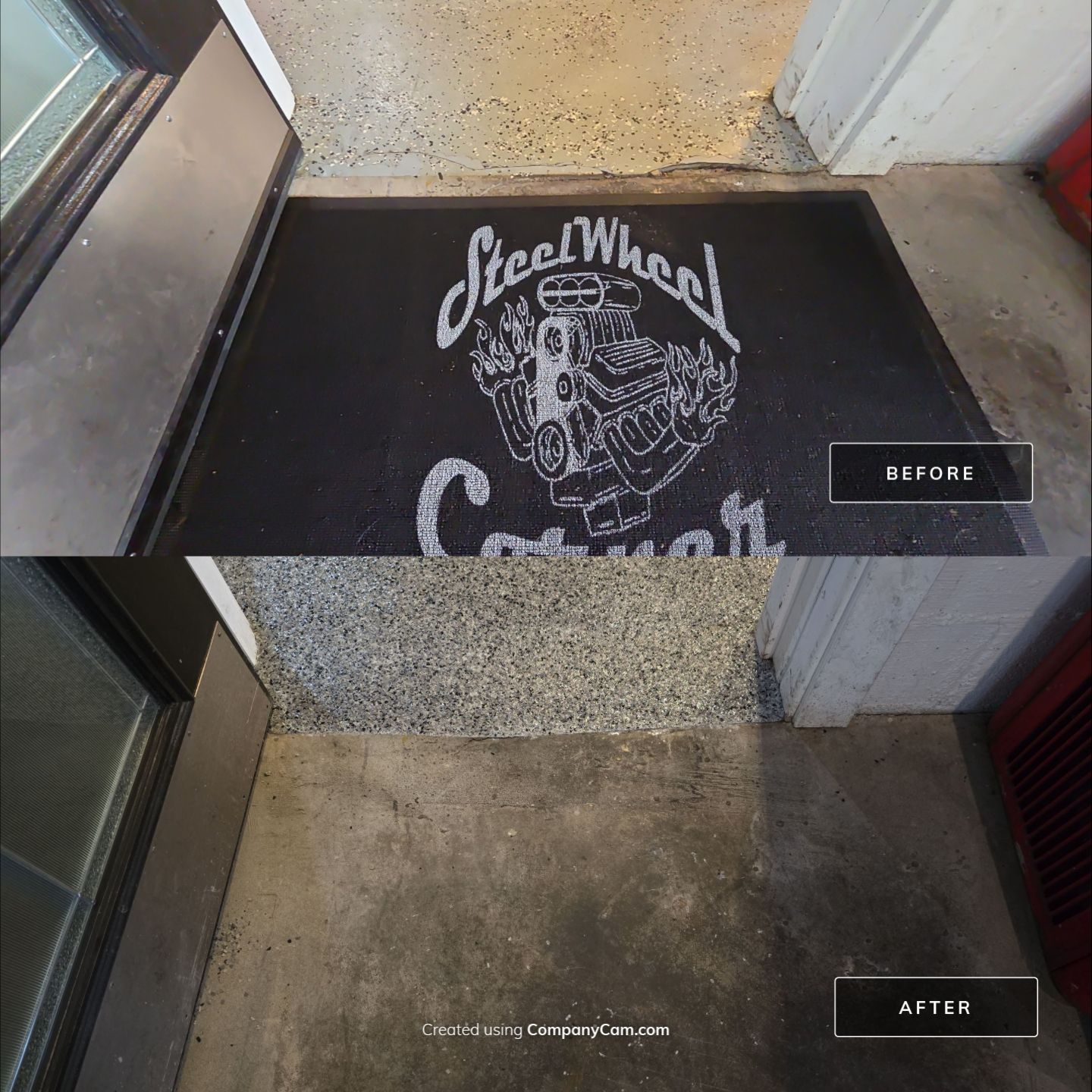 Check it out! Steelwheel Corner gets a new floor! by Elite Floor Solutions