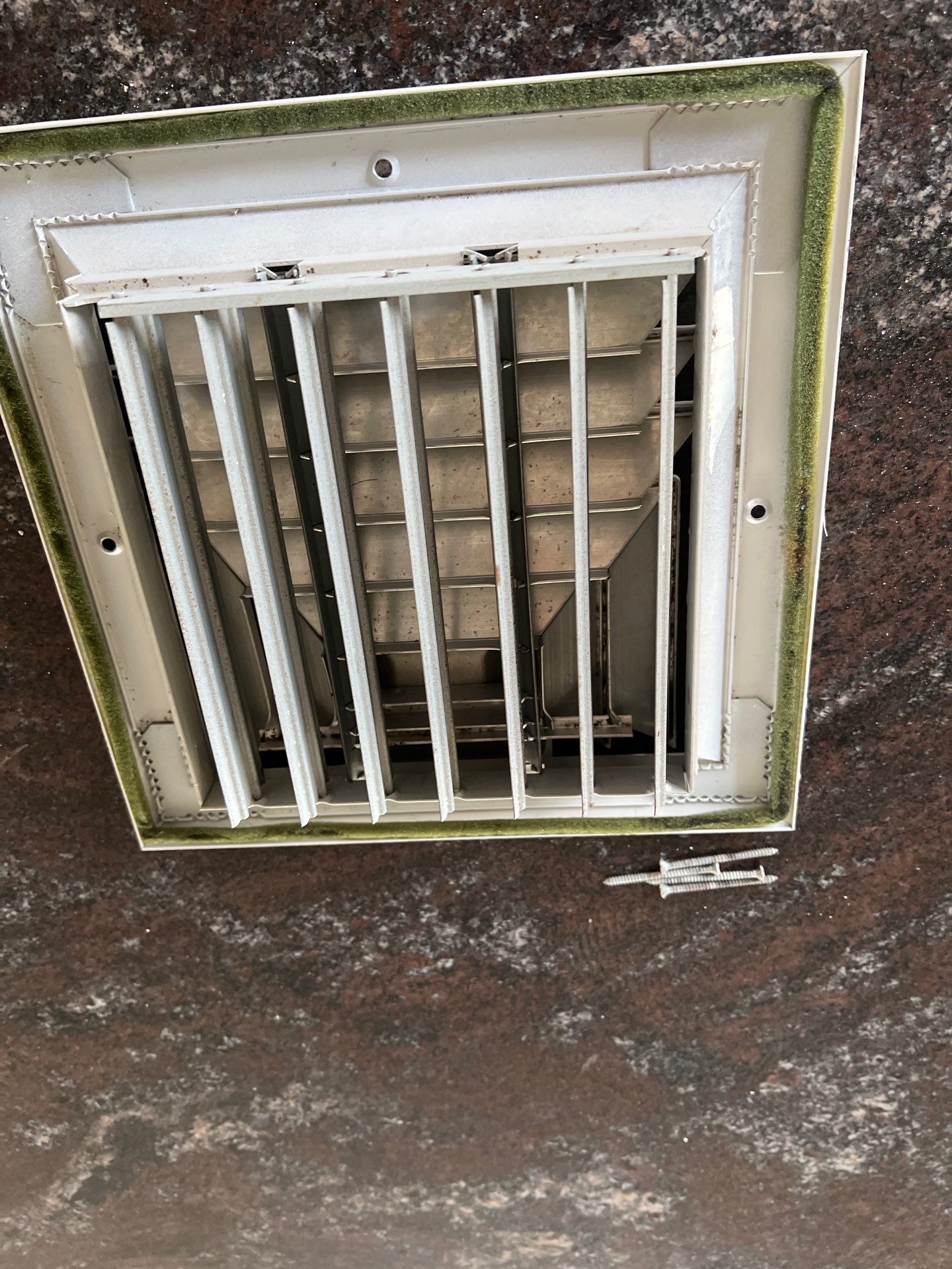 Air Duct Cleaning and Suspect Growth Removal Before and After Video/Photos Removal of mechanical component. by All Seasons Air Duct Cleaning 