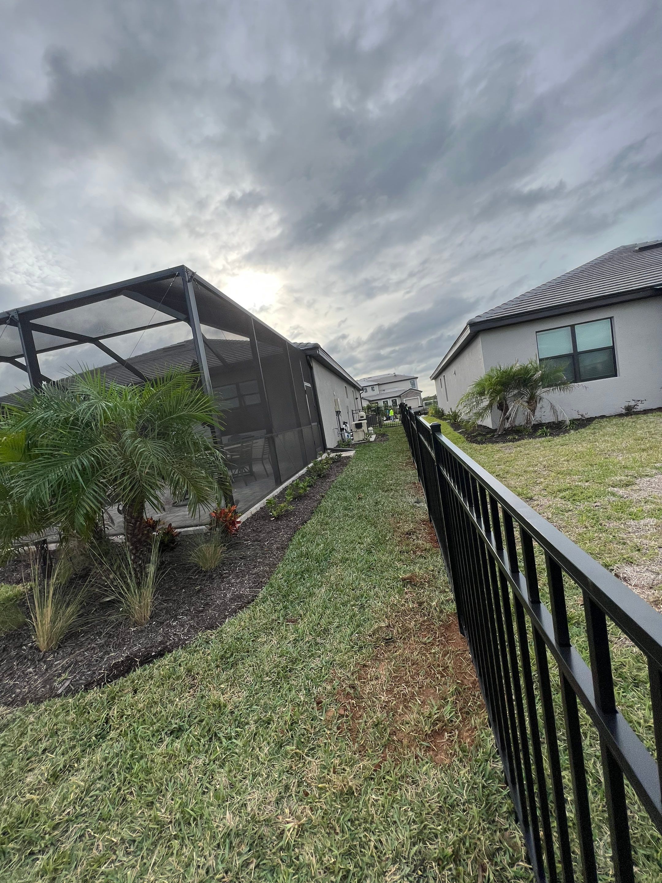 Aluminum Fence Installation using Black 3 Rail Aluminum Fence by Asap fence and gates, LLC