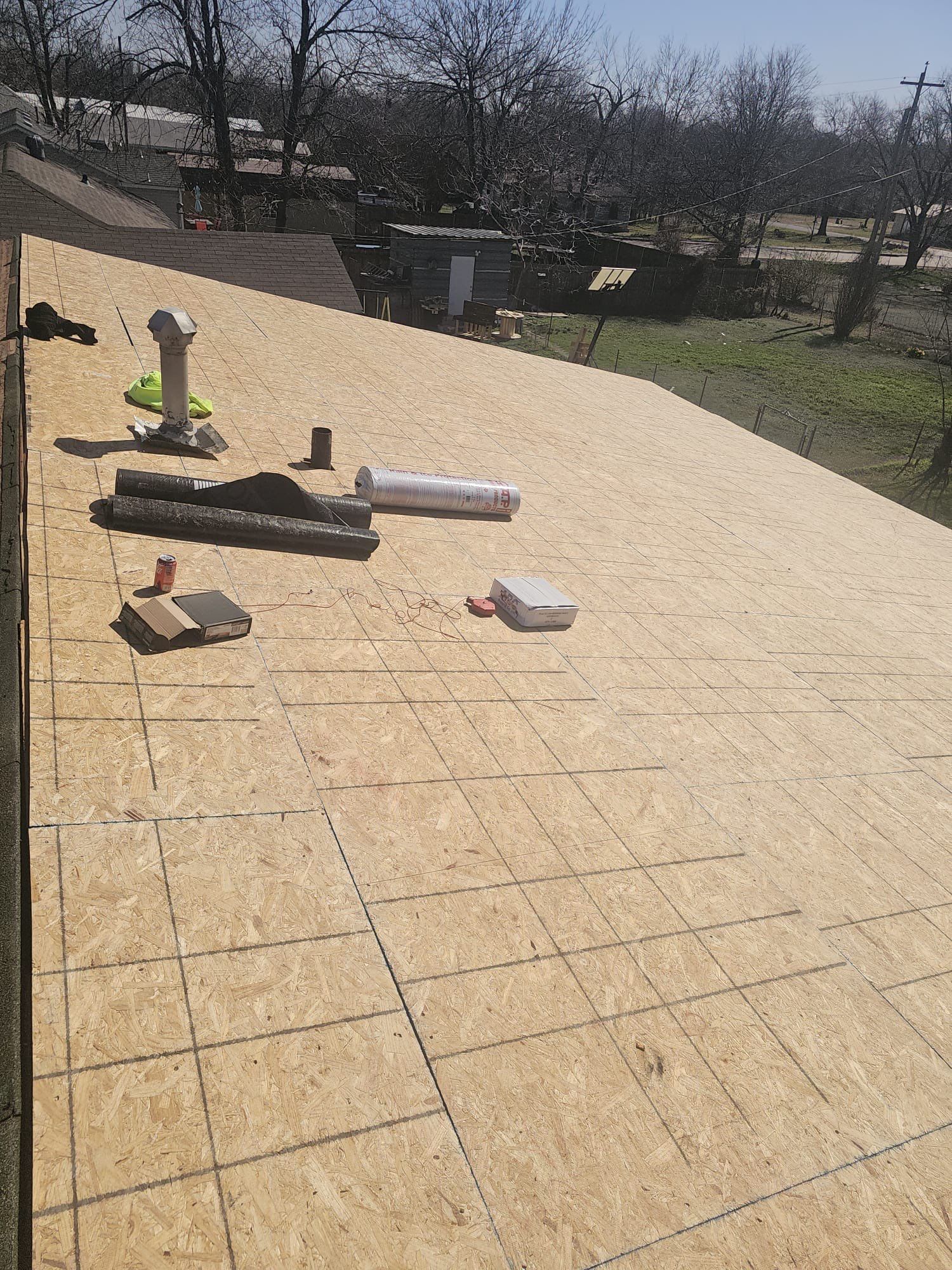 Storm damage restoration project by In & Out Construction & Remodeling, LLC