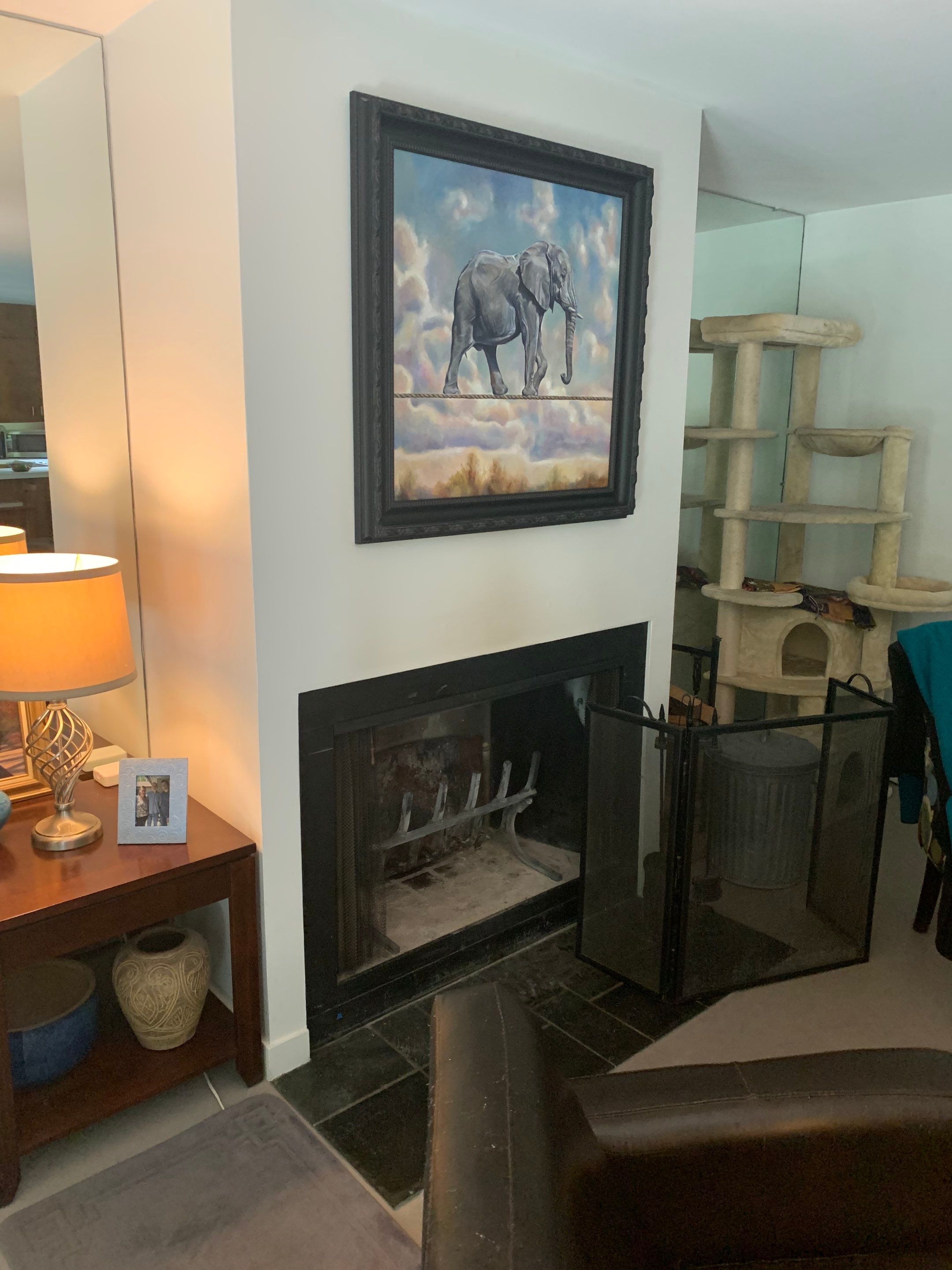 Wood fireplace  by Neighborhood Chimney Services 