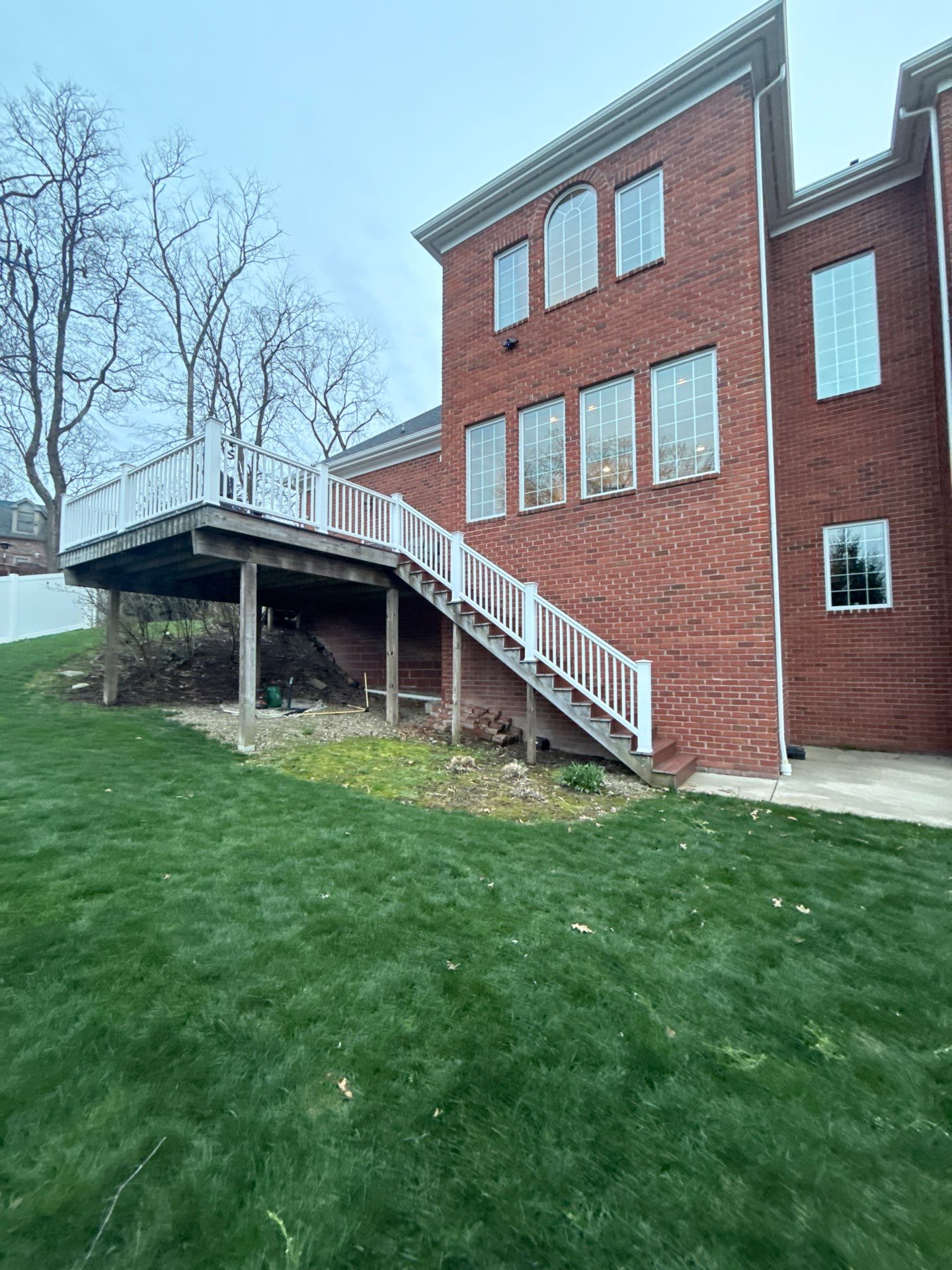 Deck extension  by Cousins Roofing Siding & Decks